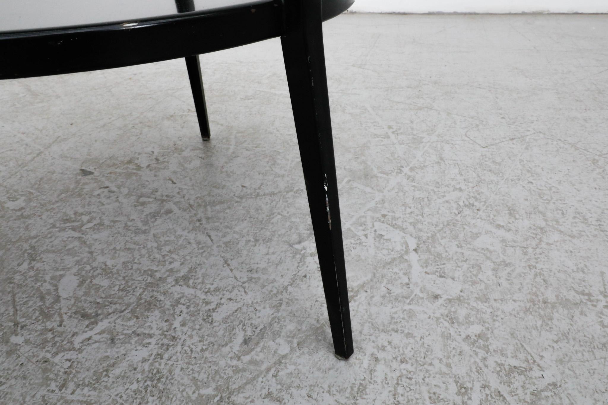 Seltener Friso Kramer „Rotunda“ Tisch aus schwarzem Metall und Glas von Ahrend de Cirkel im Angebot 9