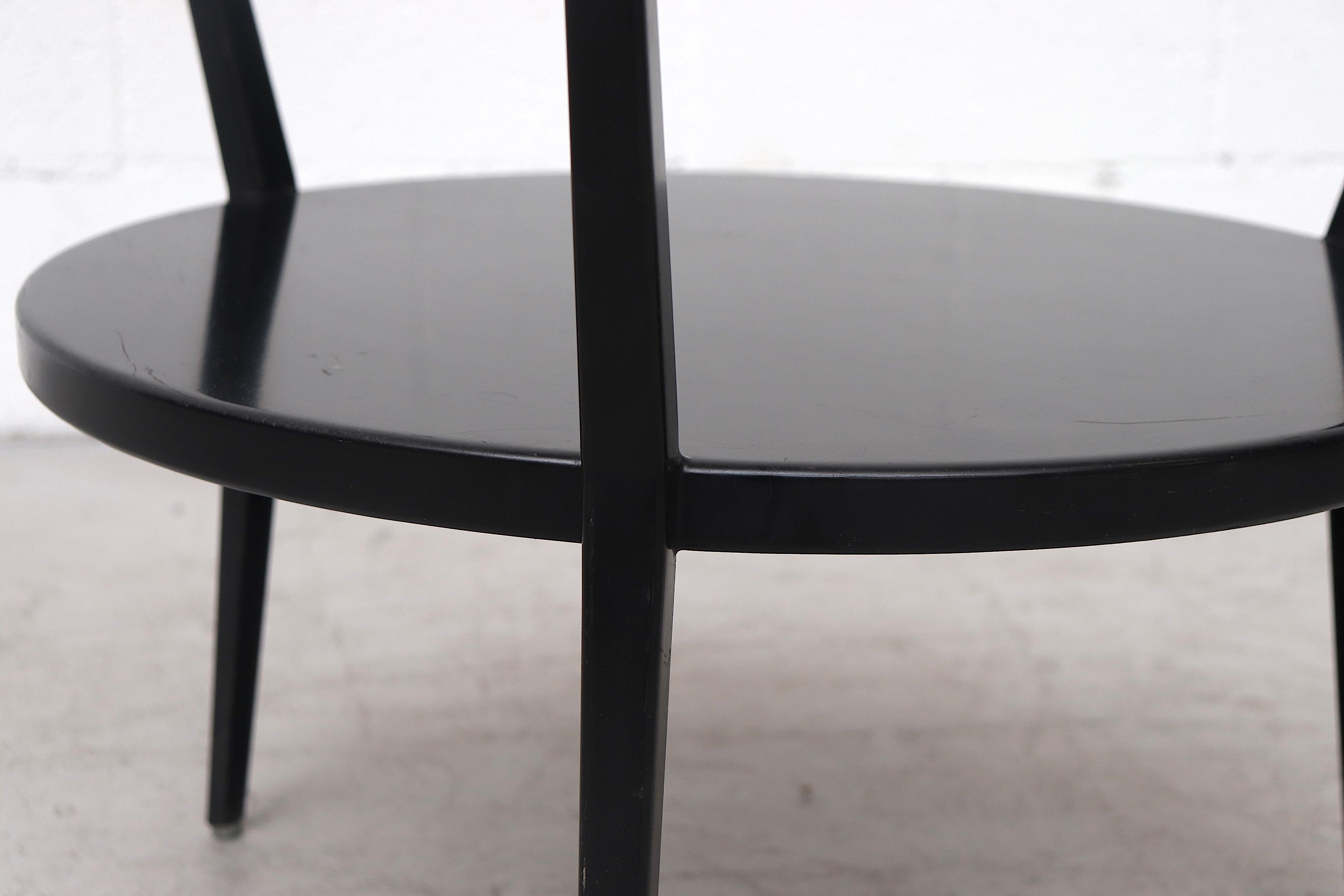 Seltener Friso Kramer „Rotunda“ Tisch aus schwarzem Metall und Glas von Ahrend de Cirkel im Angebot 2