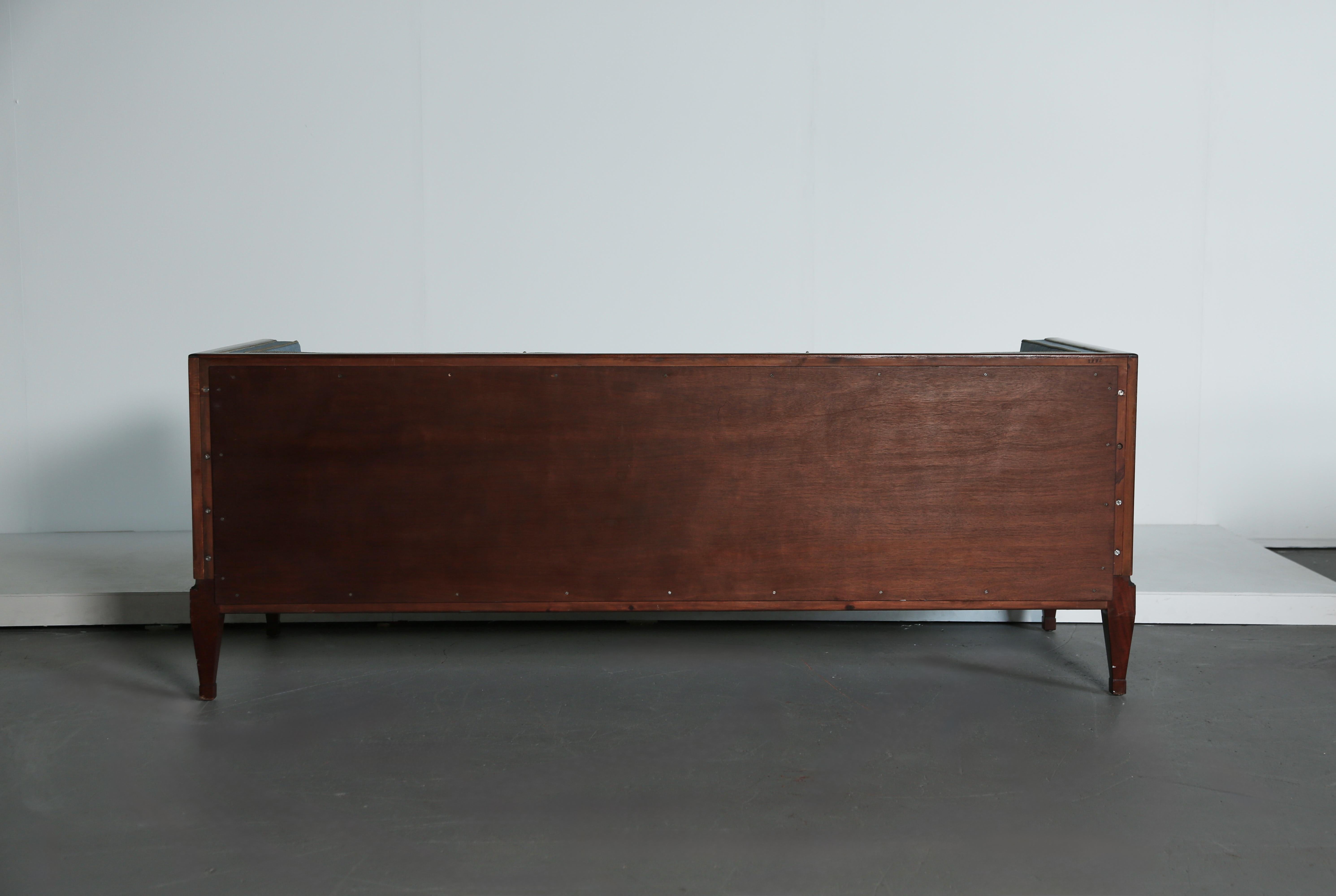 Rare Frits Henningsen Box Sofa, Denmark, 1940s-1950s im Angebot 9