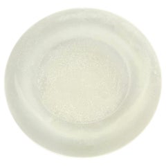 Rare Plat bas en verre dépoli Catch it All par Enzo Mari pour Danese Milano NIB