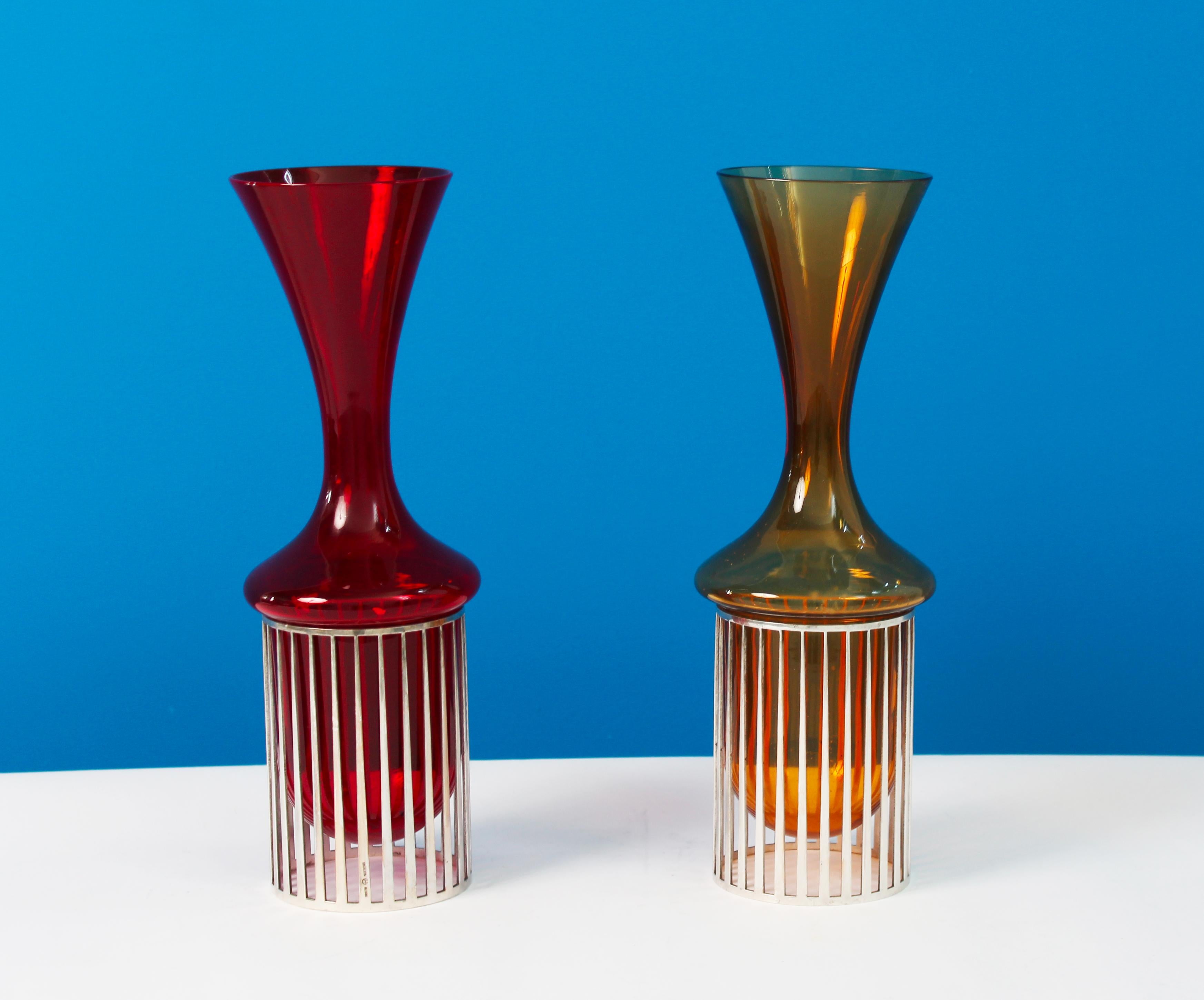 Rare full set of 8 Palafitte Vases by Sabattini 1992 - from his own collection In Good Condition In Milan, IT