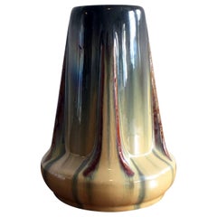Rare Fulper 1920's Arts & Crafts Buttress Vase
