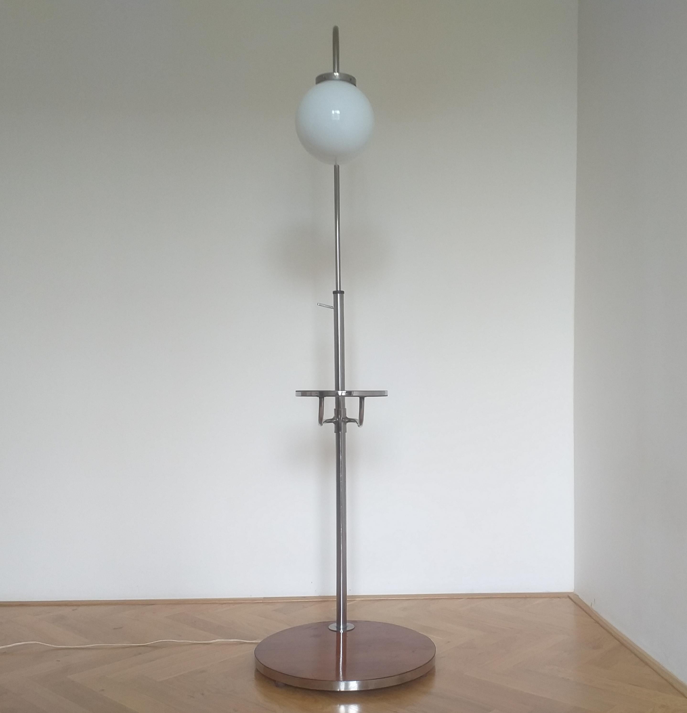 Rare Functionalism and Art Deco Floor Lamp, 1930s 9