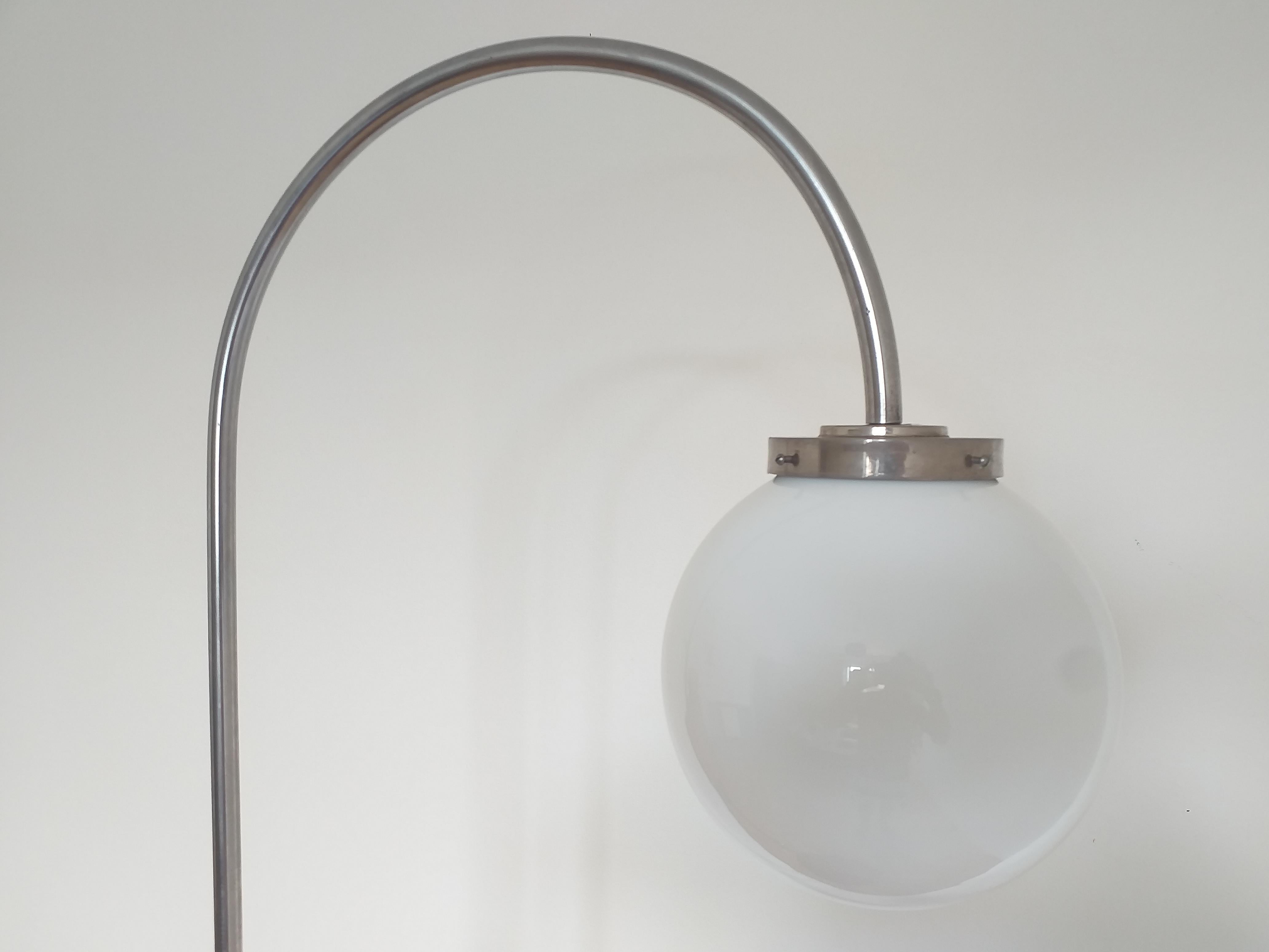 Rare Functionalism and Art Deco Floor Lamp, 1930s In Good Condition In Praha, CZ