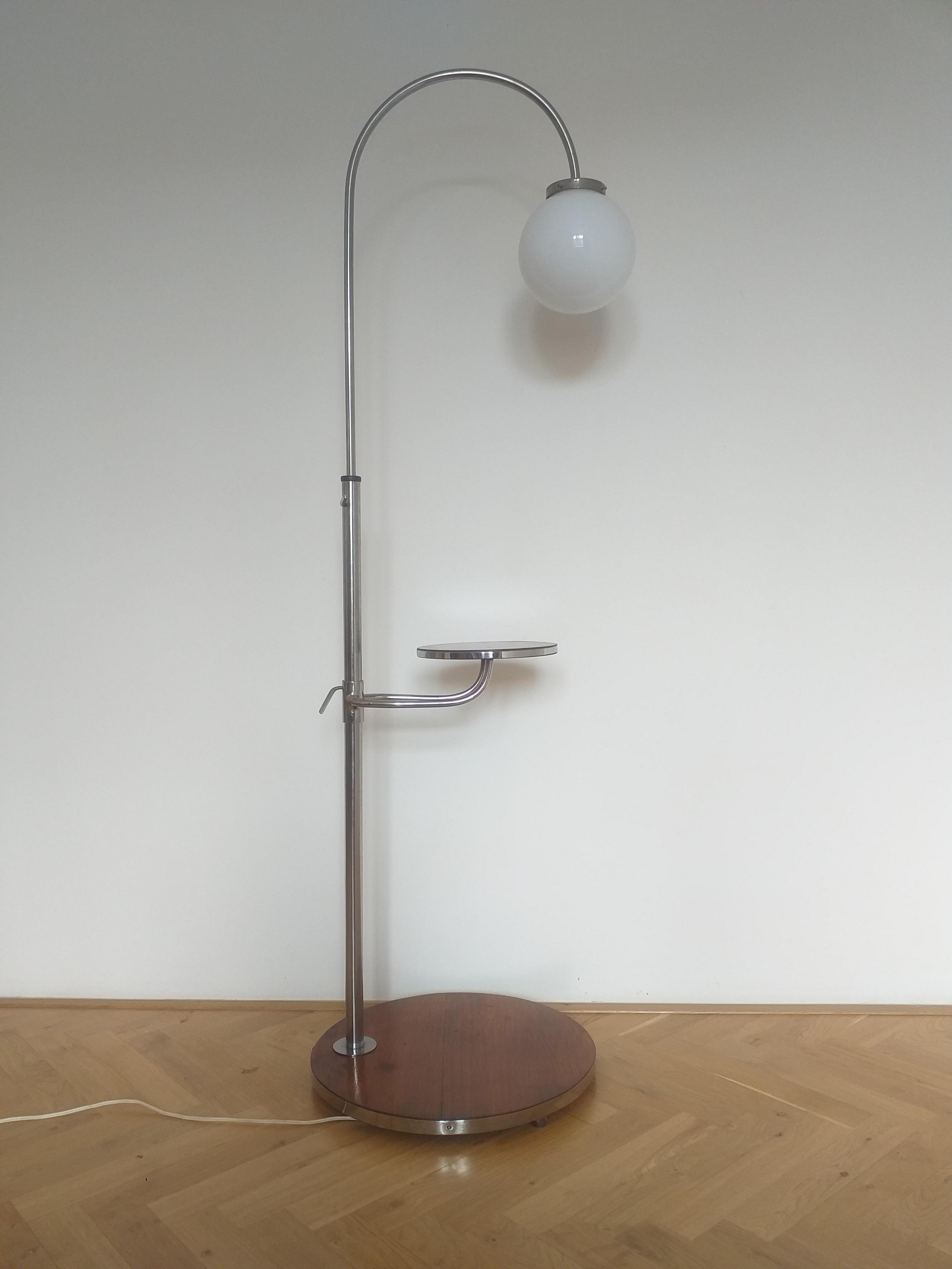 Rare Functionalism and Art Deco Floor Lamp, 1930s 3