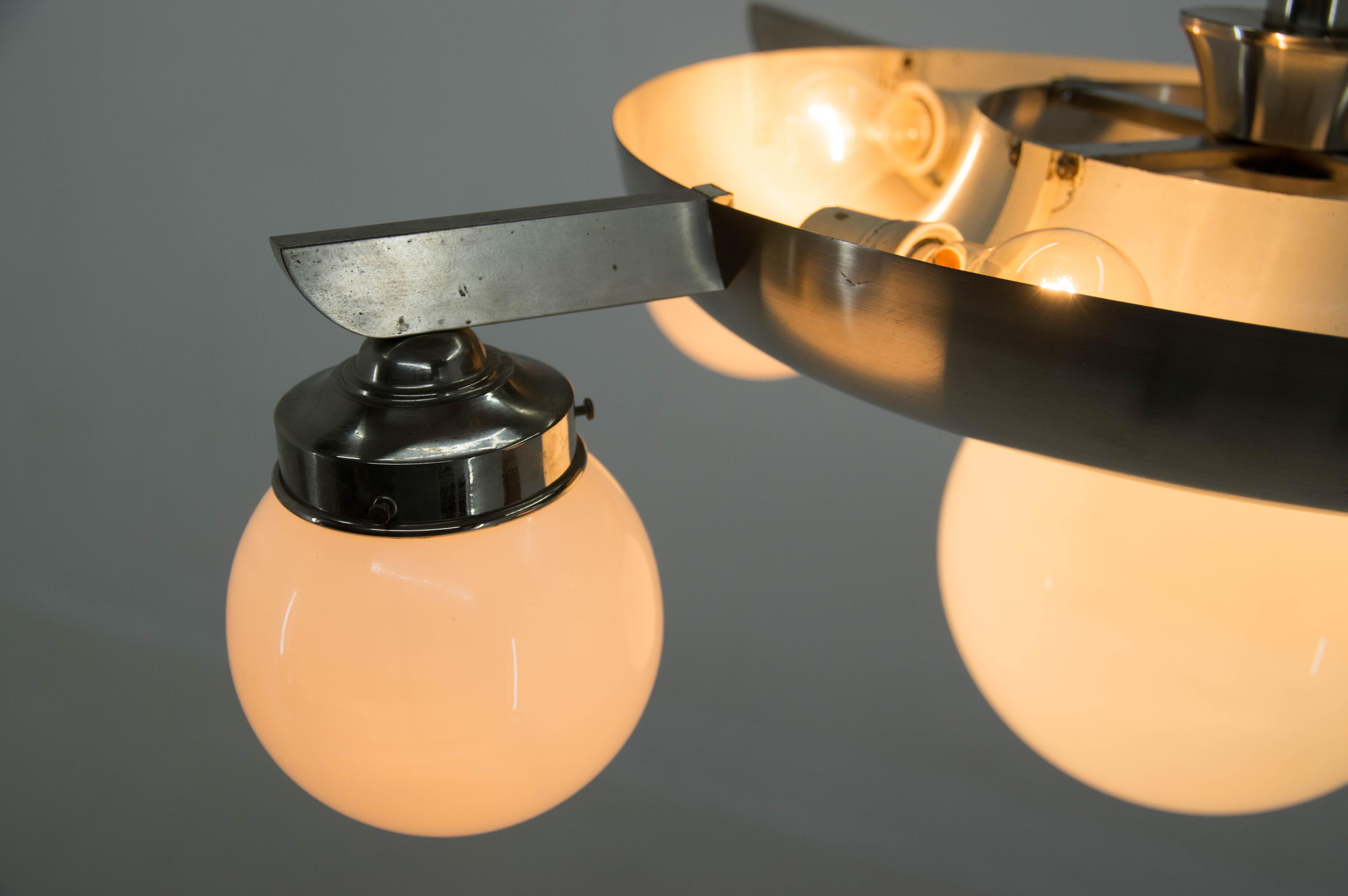 Rare Functionalism or Bauhaus Chandelier by IAS, 1920s For Sale 2