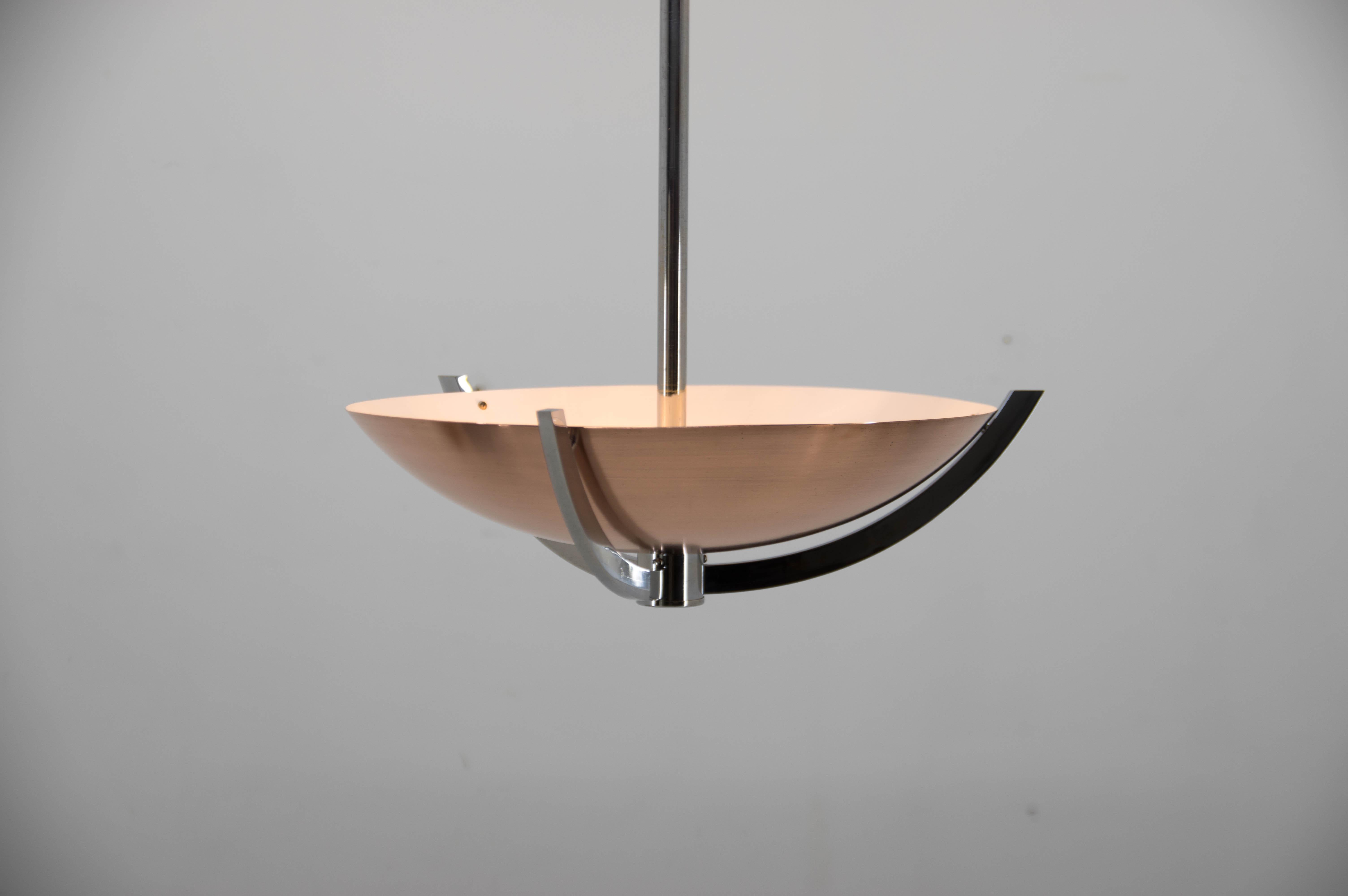 Rare Functionalist / Bauhaus Pendant, 1930s 5