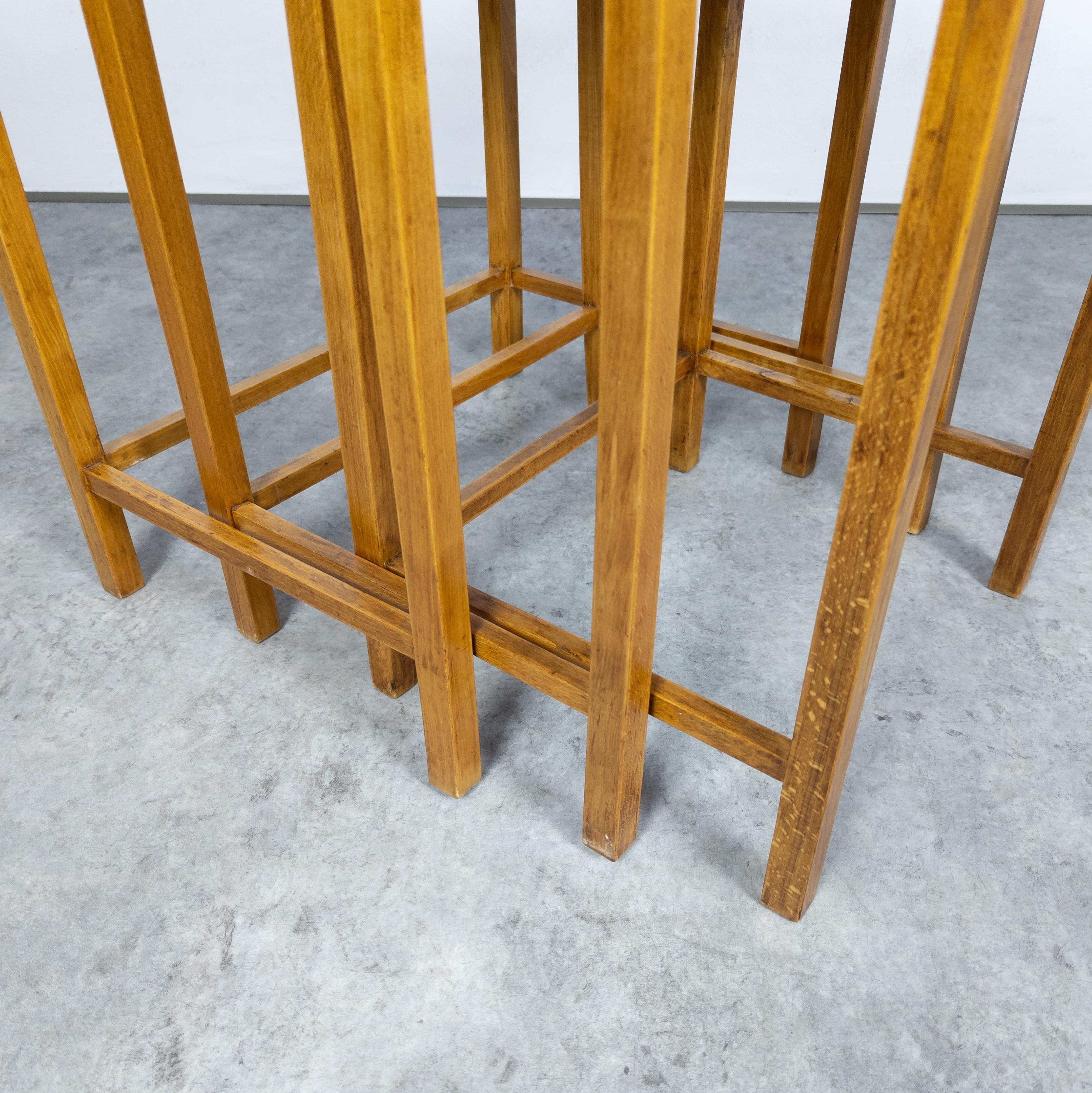 Rare Functionalist Nesting Tables H-50 by Jindřich Halabala for UP Závody For Sale 5