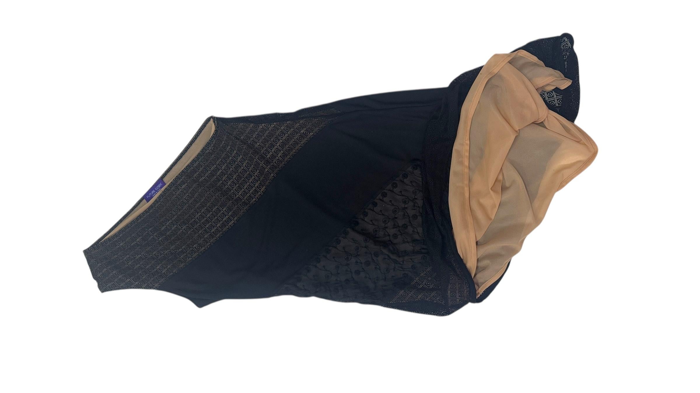 Rare Future Ozbek Black One-Shoulder Asymmetrical Dress - We pay for import duty in vendita 7