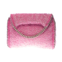 Rare FW Haute-Couture 2012 CHANEL Pouch/bag in Pink Mohair and sequins