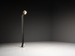 Rare G. Fantinato for Febo Luce 'Faro' Floor Lamp in Steel and Marble