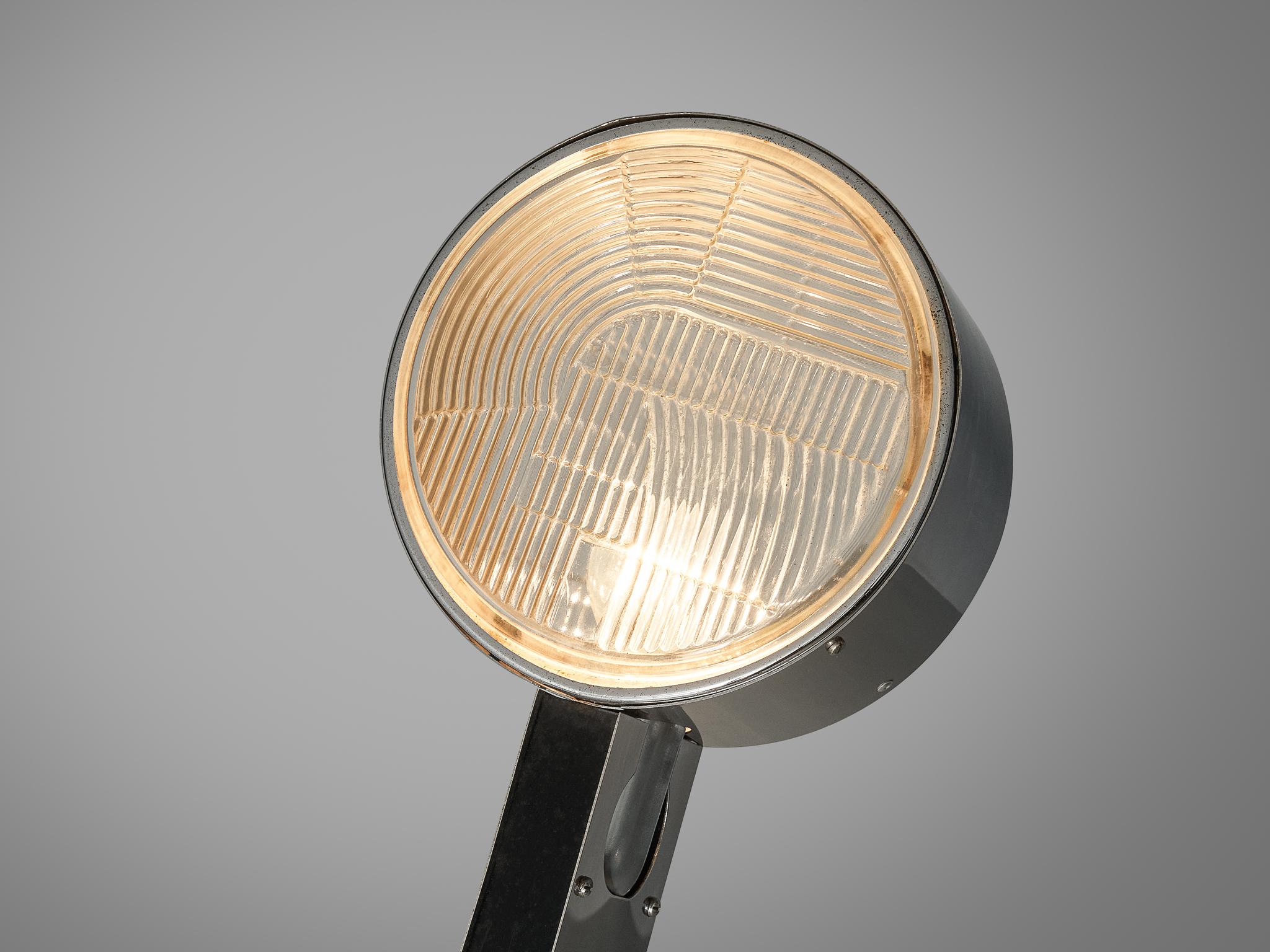 Seltene Stehlampe „Faro“ aus Stahl und Marmor, G. Fantinato für Febo Luce  im Zustand „Gut“ im Angebot in Waalwijk, NL