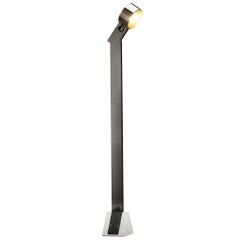 Rare G. Fantinato for Febo Luce 'Faro' Floor Lamp in Steel and Marble