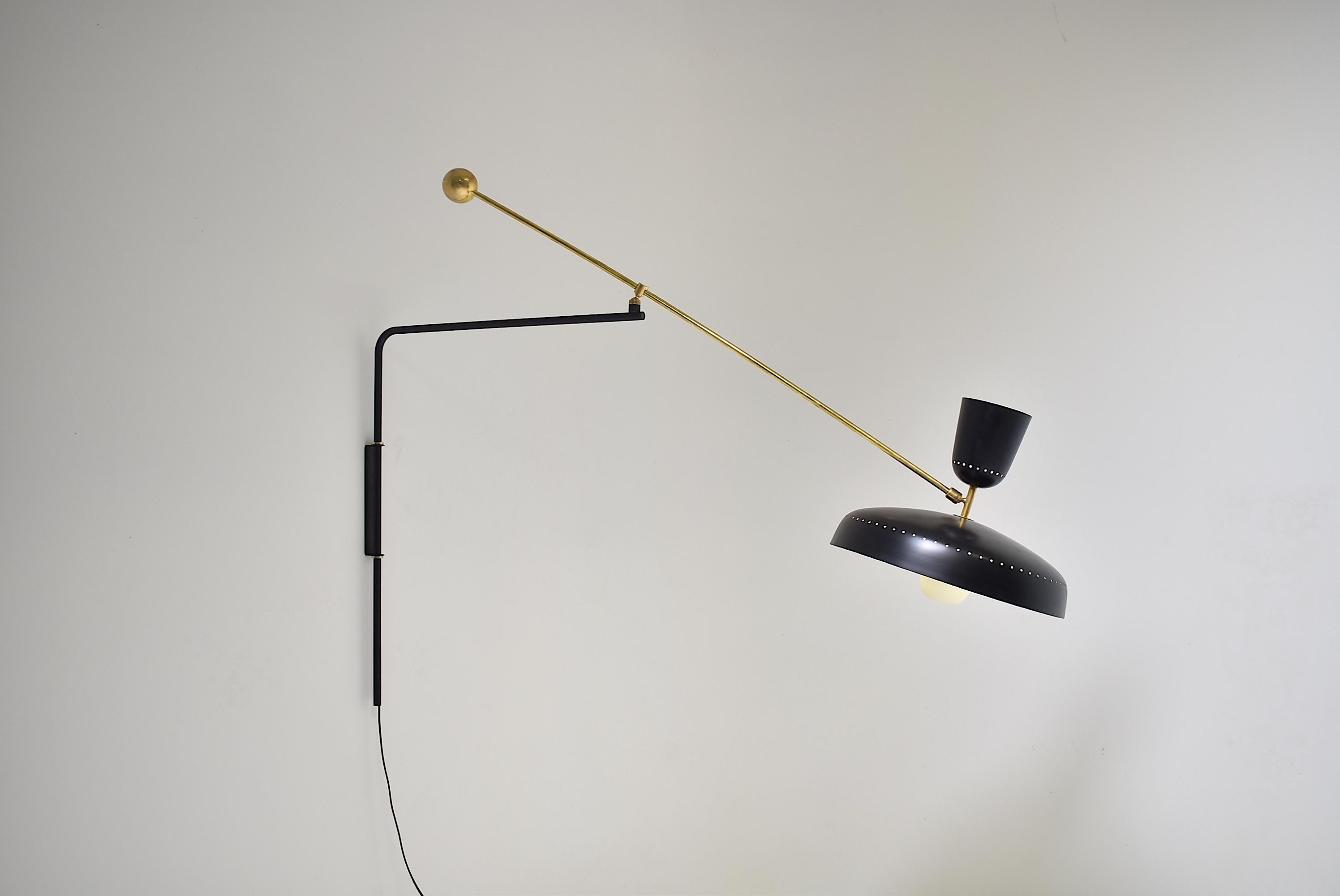 Rare G1 Wall Lamp By Pierre Guariche,  Original Model of 1952, France 3