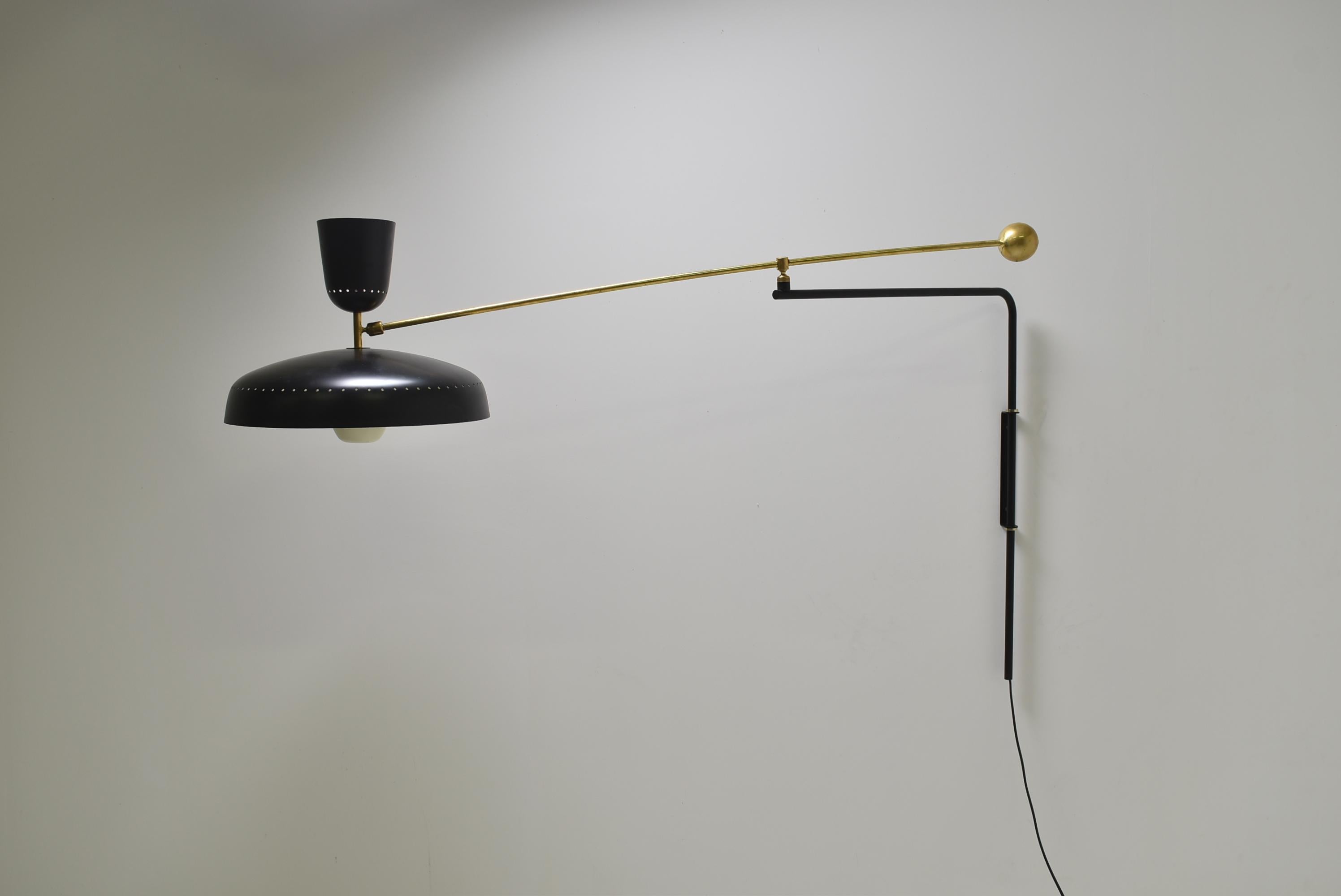 Mid-20th Century Rare G1 Wall Lamp By Pierre Guariche,  Original Model of 1952, France