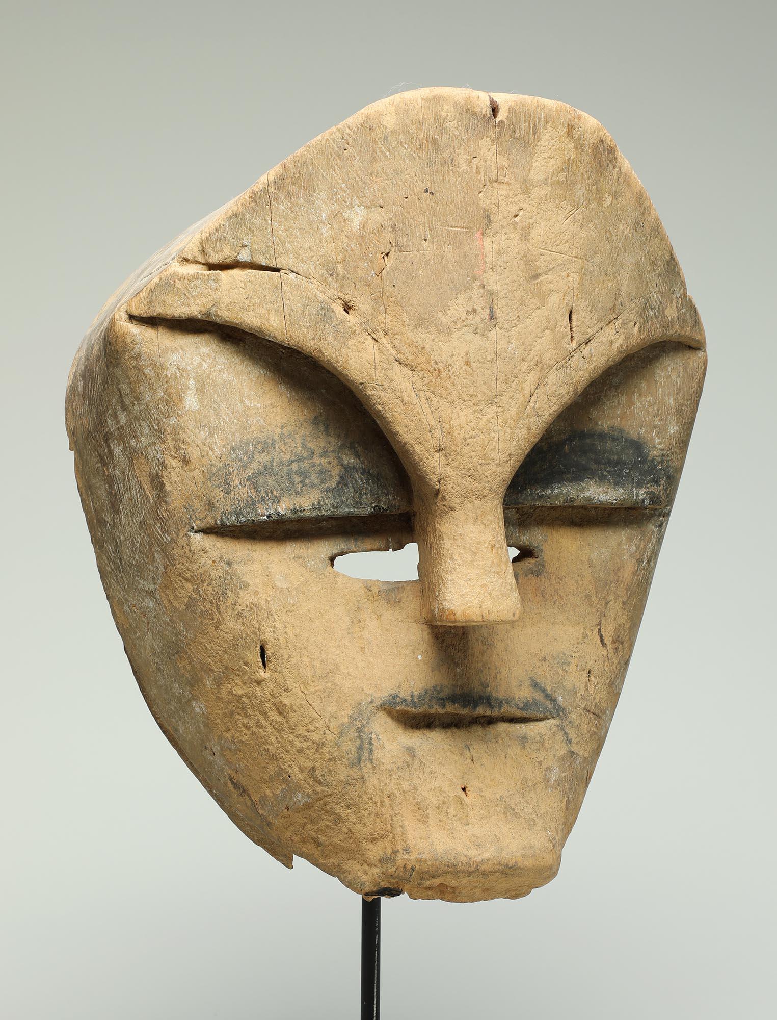 Tribal Rare Gabon Mask From Tsogho Peoples with Character, Central Africa For Sale