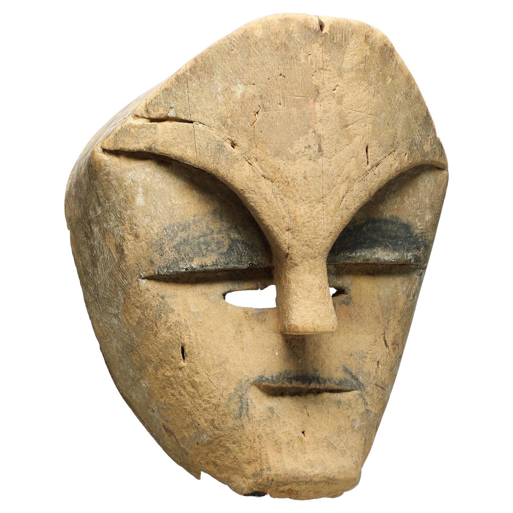 Rare Gabon Mask From Tsogho Peoples with Character, Central Africa For Sale