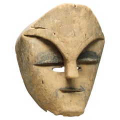 Rare masque du Gabon des peuples tsogho avec caractère, Afrique centrale