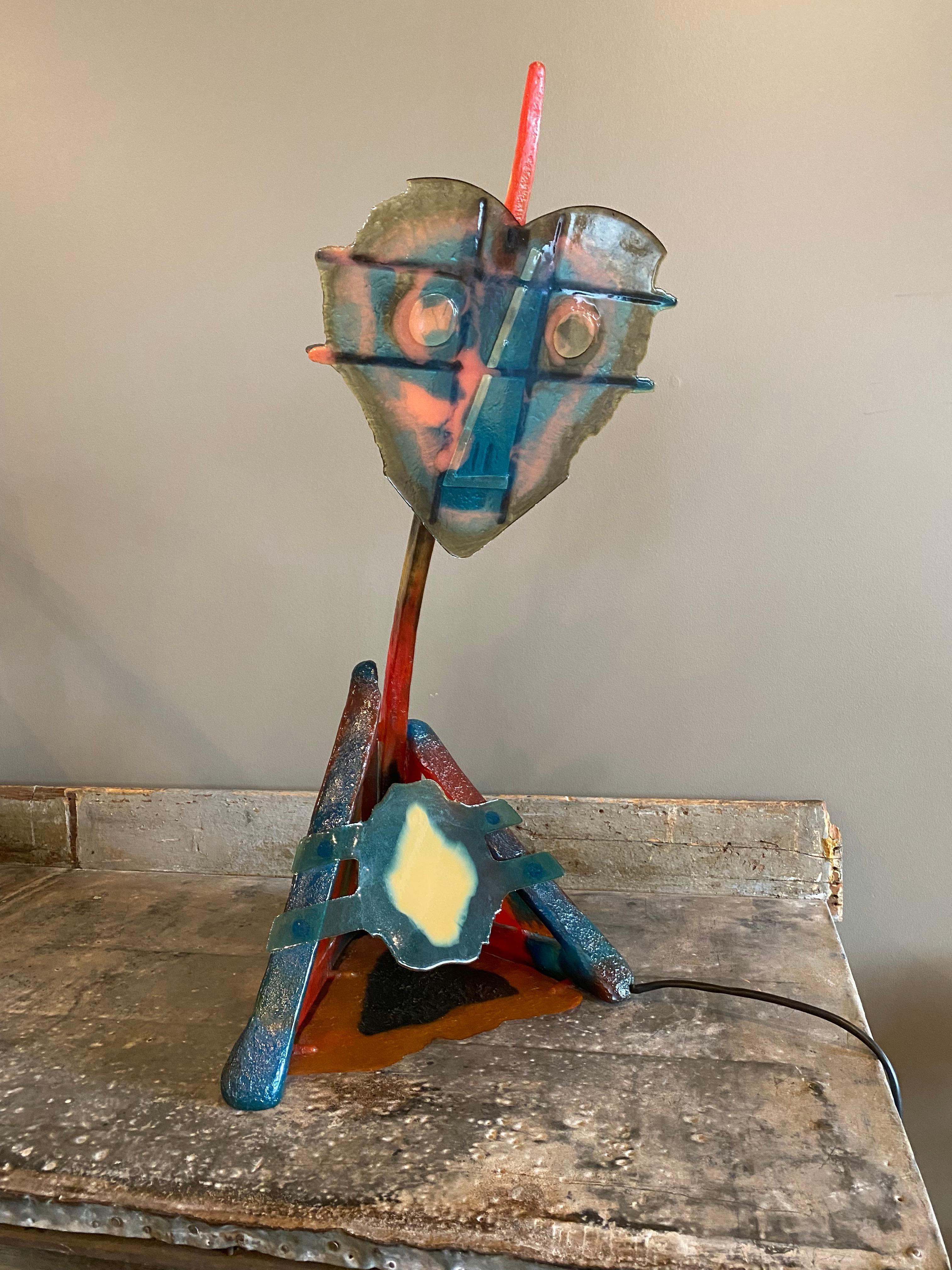 Rare Gaetano Pesce Resin Lamp For Sale 7