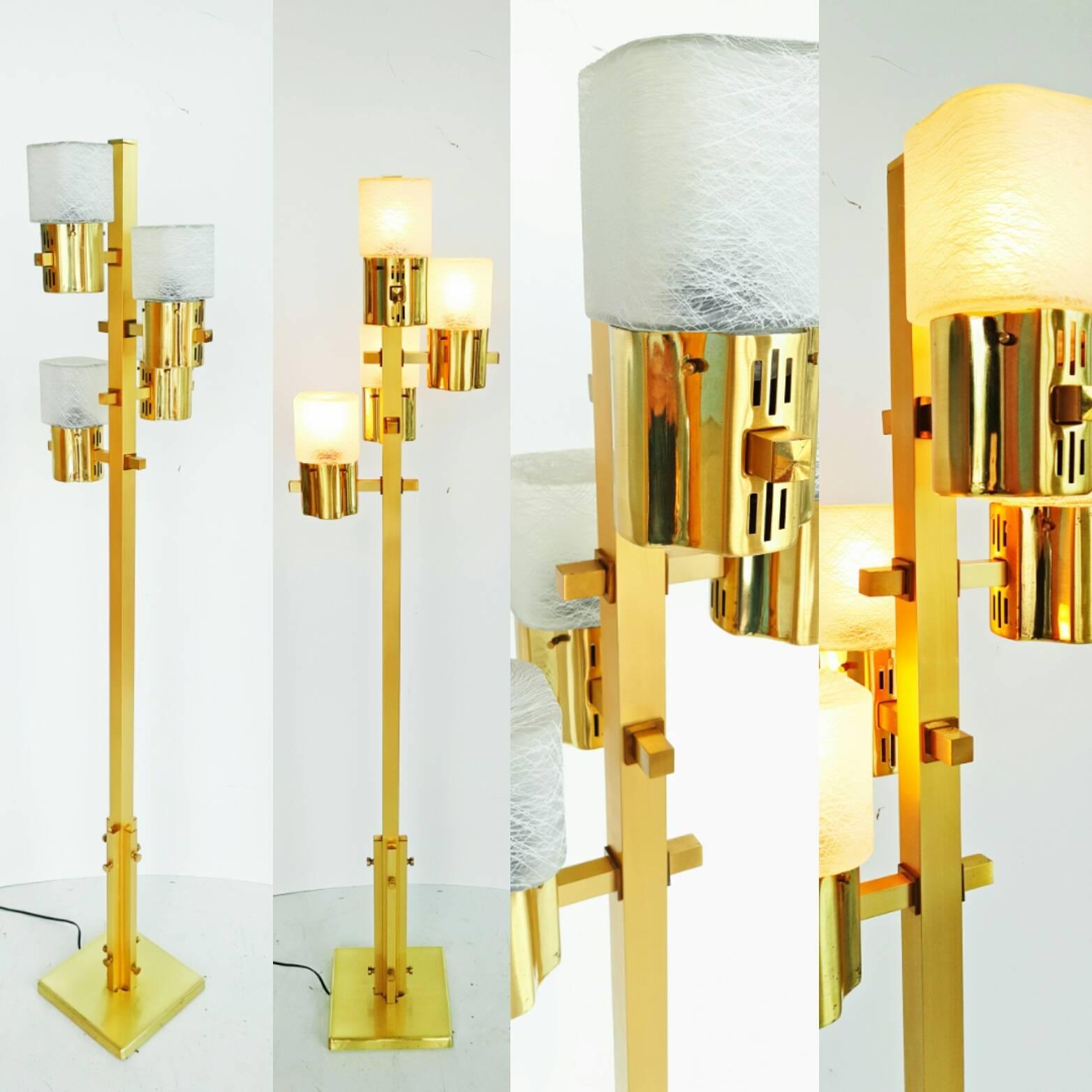 Rare lampadaire de Gaetano Sciolari, années 1970 en vente 4