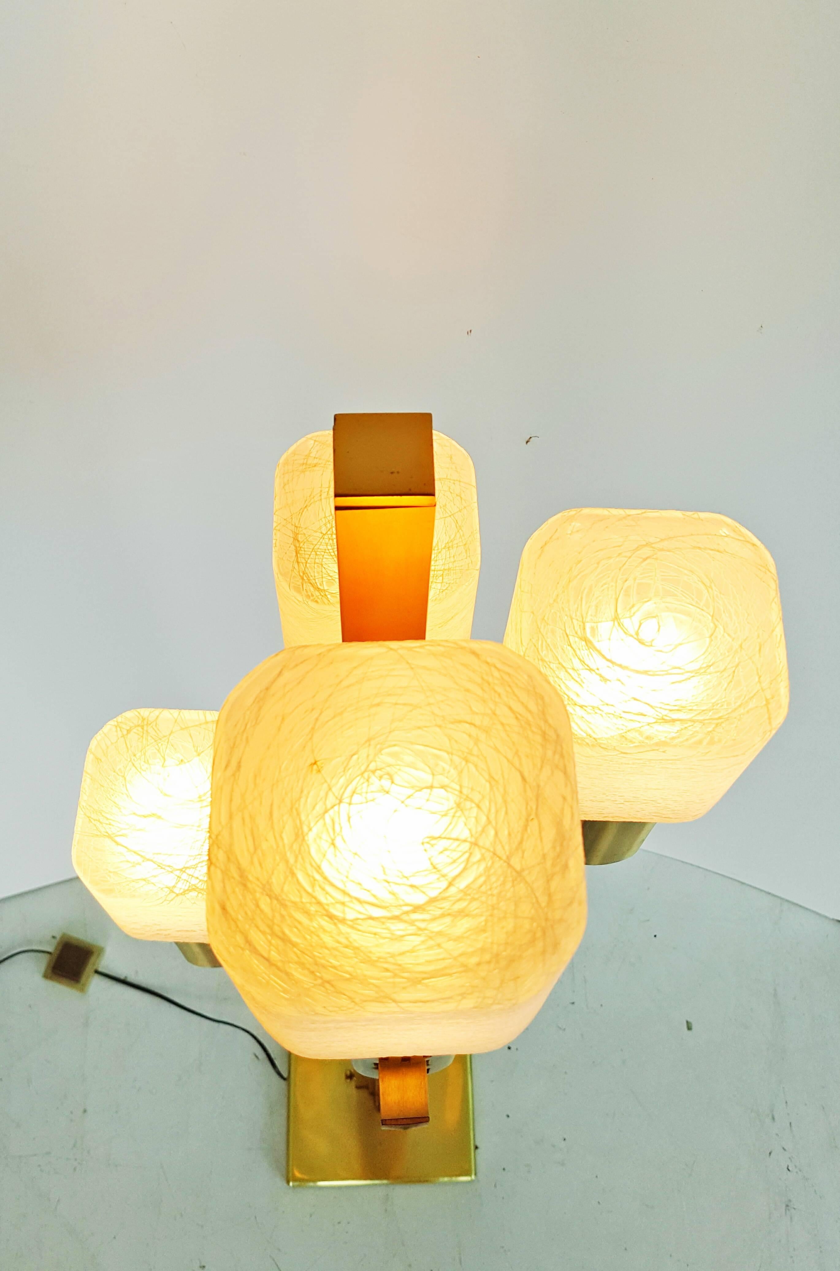 Rare lampadaire de Gaetano Sciolari, années 1970 en vente 1