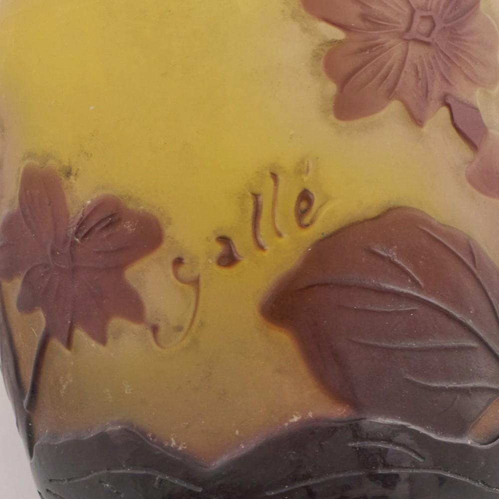 Rare Galle Miniature Cameo Vase c1920 For Sale 1