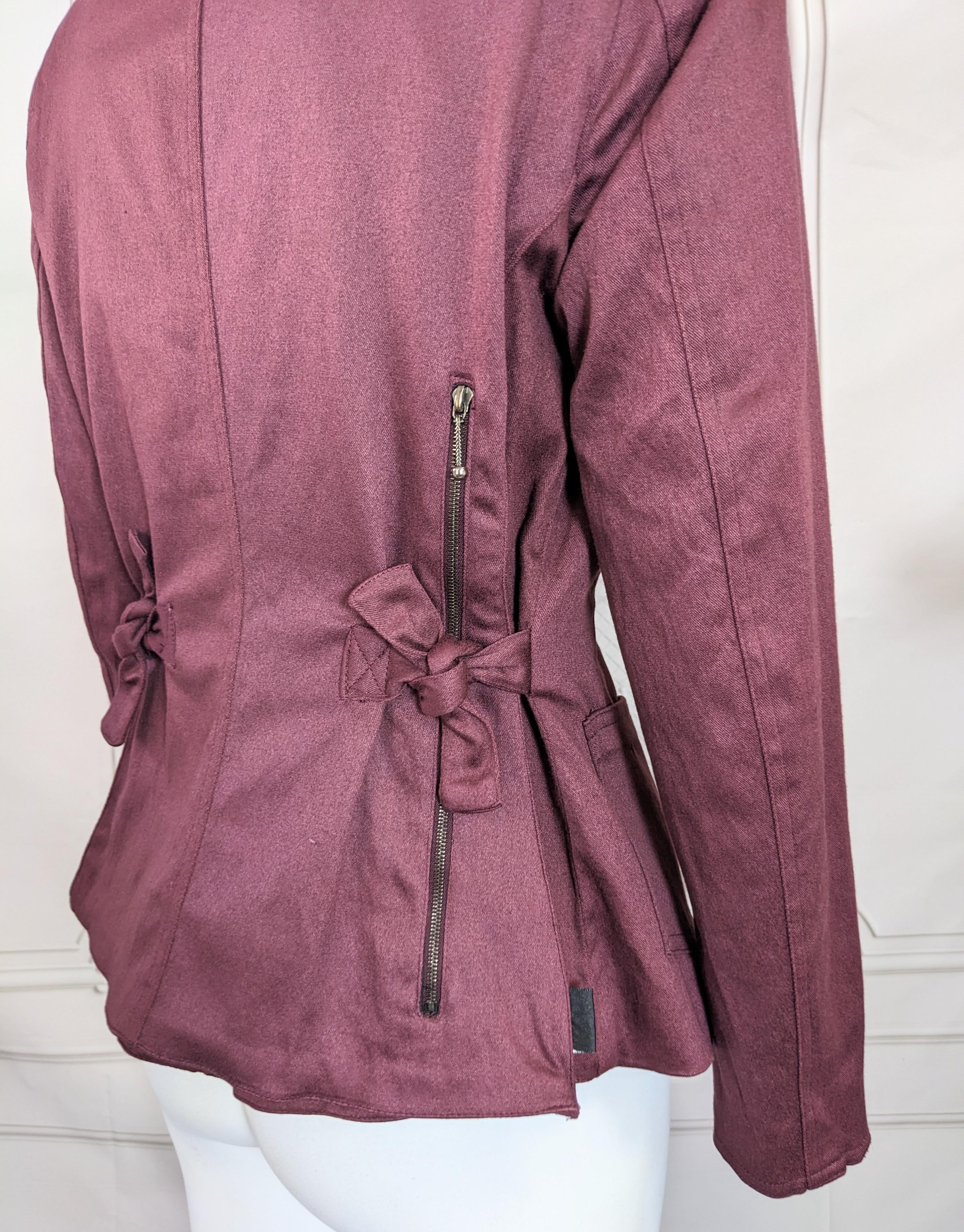 Rare Galliano Girl Bellow Bustle Back Cargo Pocket Blazer, 1991 For Sale 5