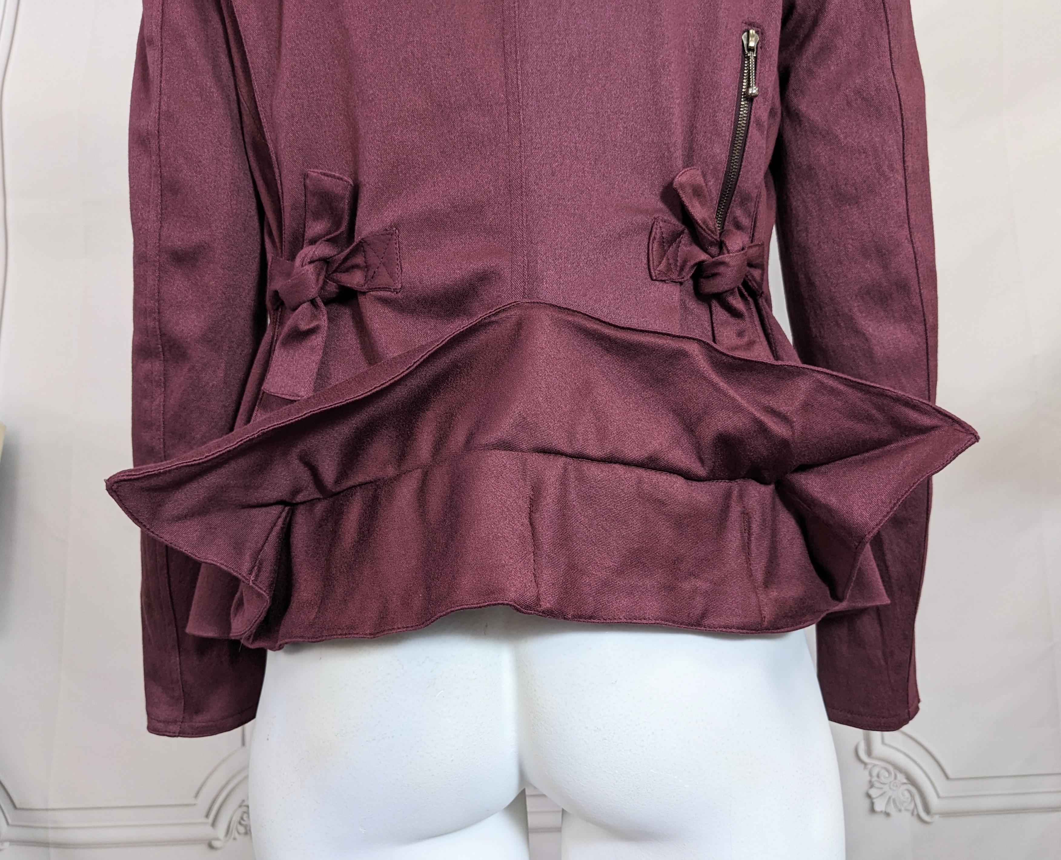 Rare Galliano Girl Bellow Bustle Back Cargo Pocket Blazer, 1991 For Sale 6