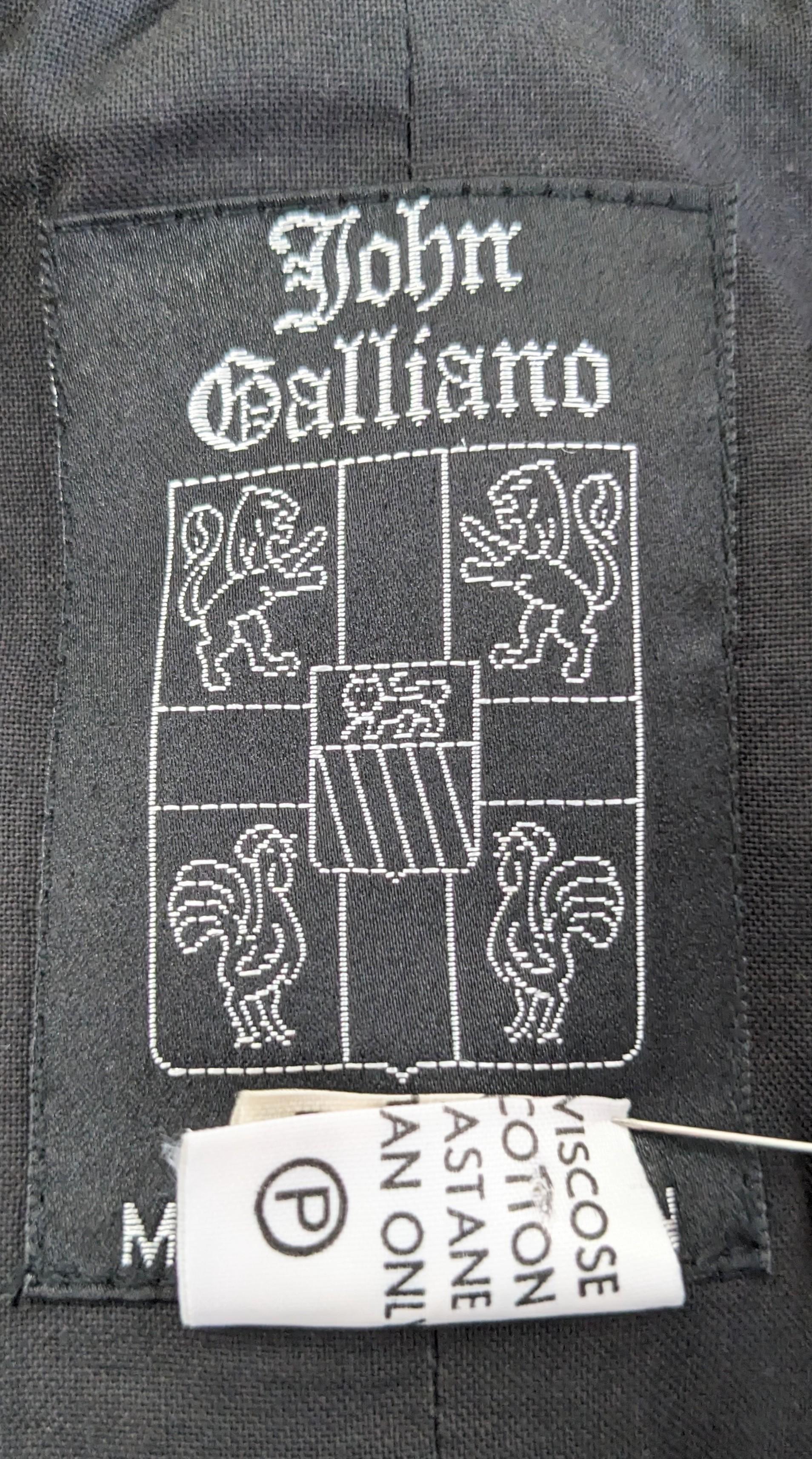 Rare Galliano Girl Bellow Bustle Back Cargo Pocket Blazer, 1991 For Sale 11