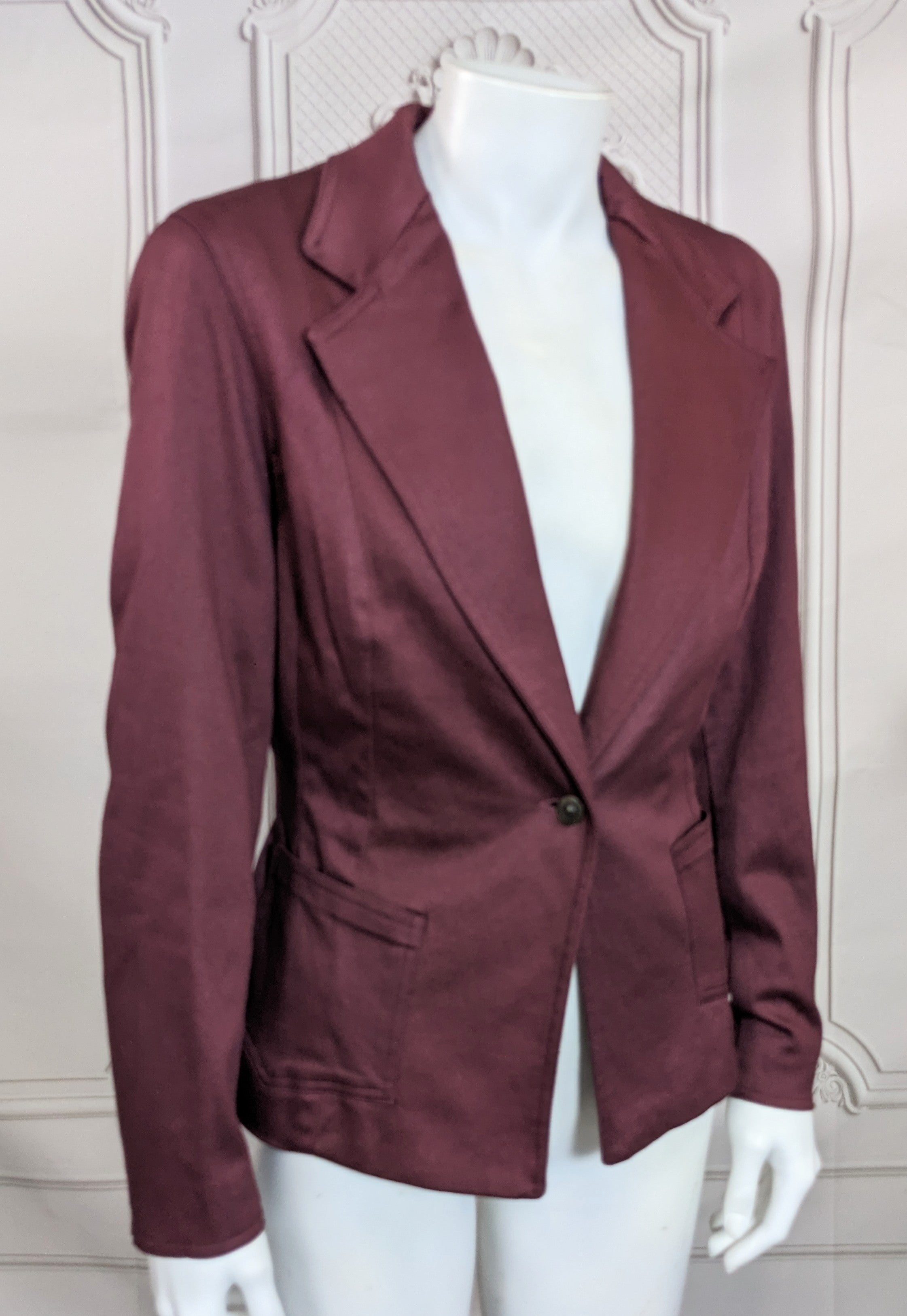 Brown Rare Galliano Girl Bellow Bustle Back Cargo Pocket Blazer, 1991 For Sale