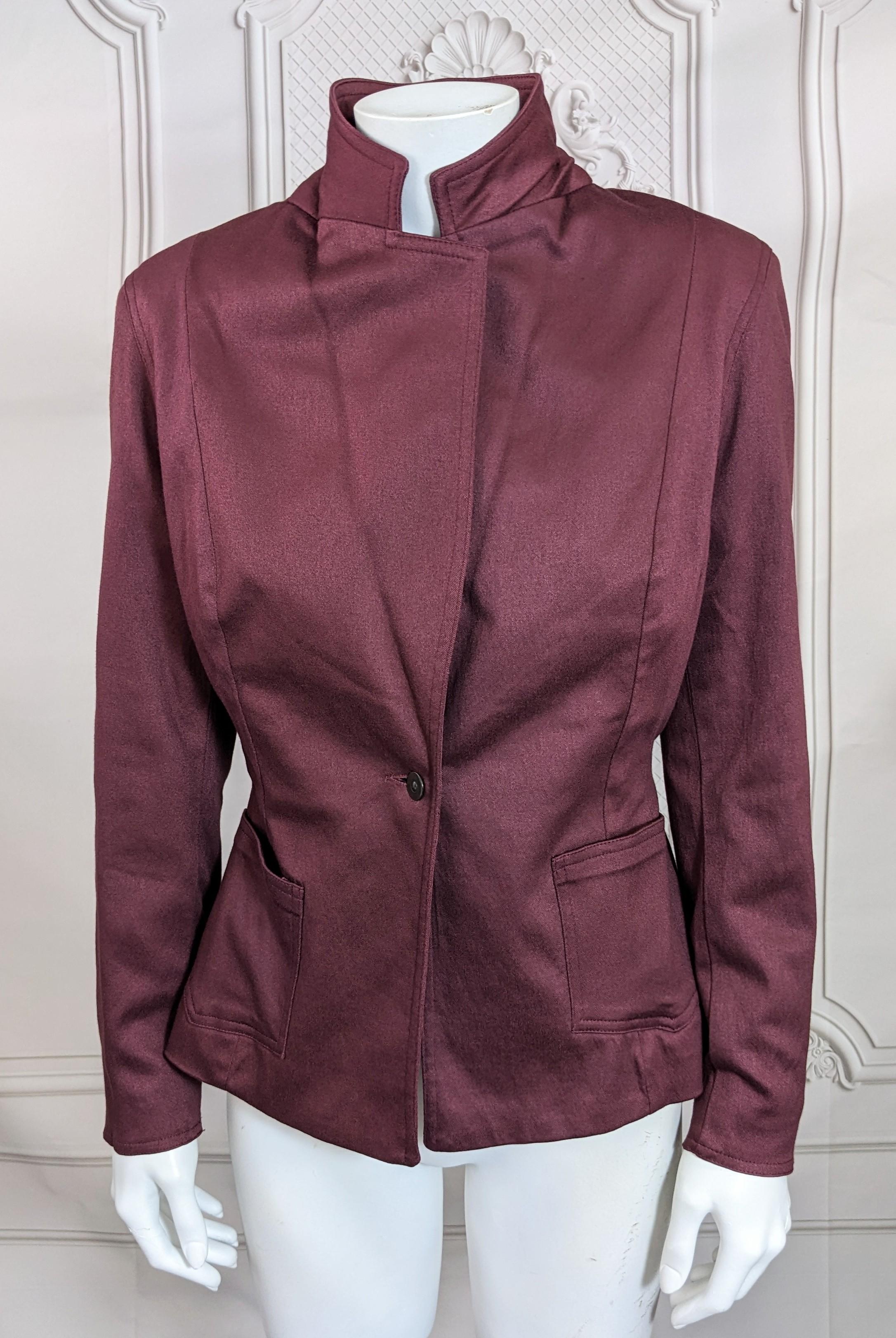 Women's Rare Galliano Girl Bellow Bustle Back Cargo Pocket Blazer, 1991 For Sale