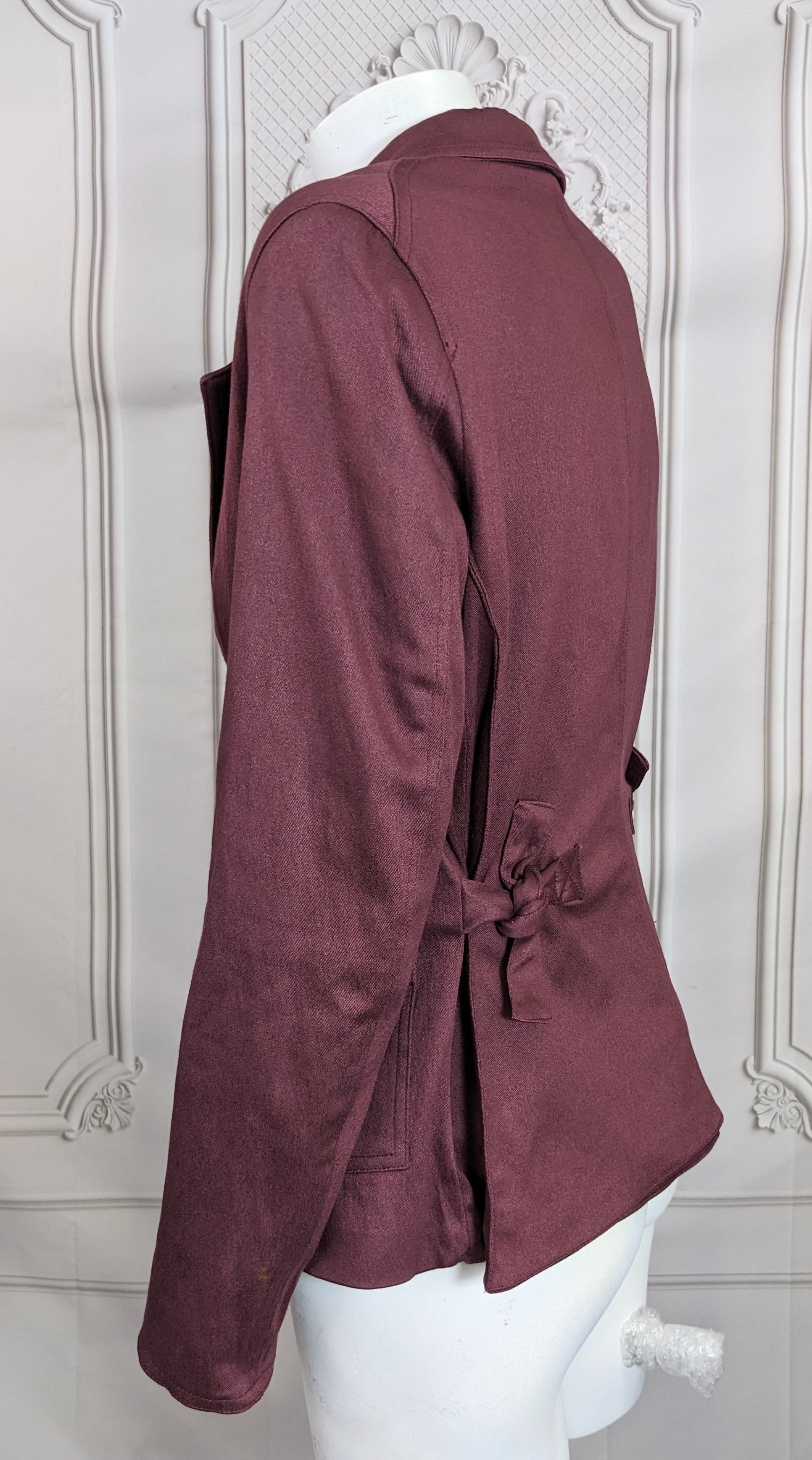 Rare Galliano Girl Bellow Bustle Back Cargo Pocket Blazer, 1991 For Sale 2