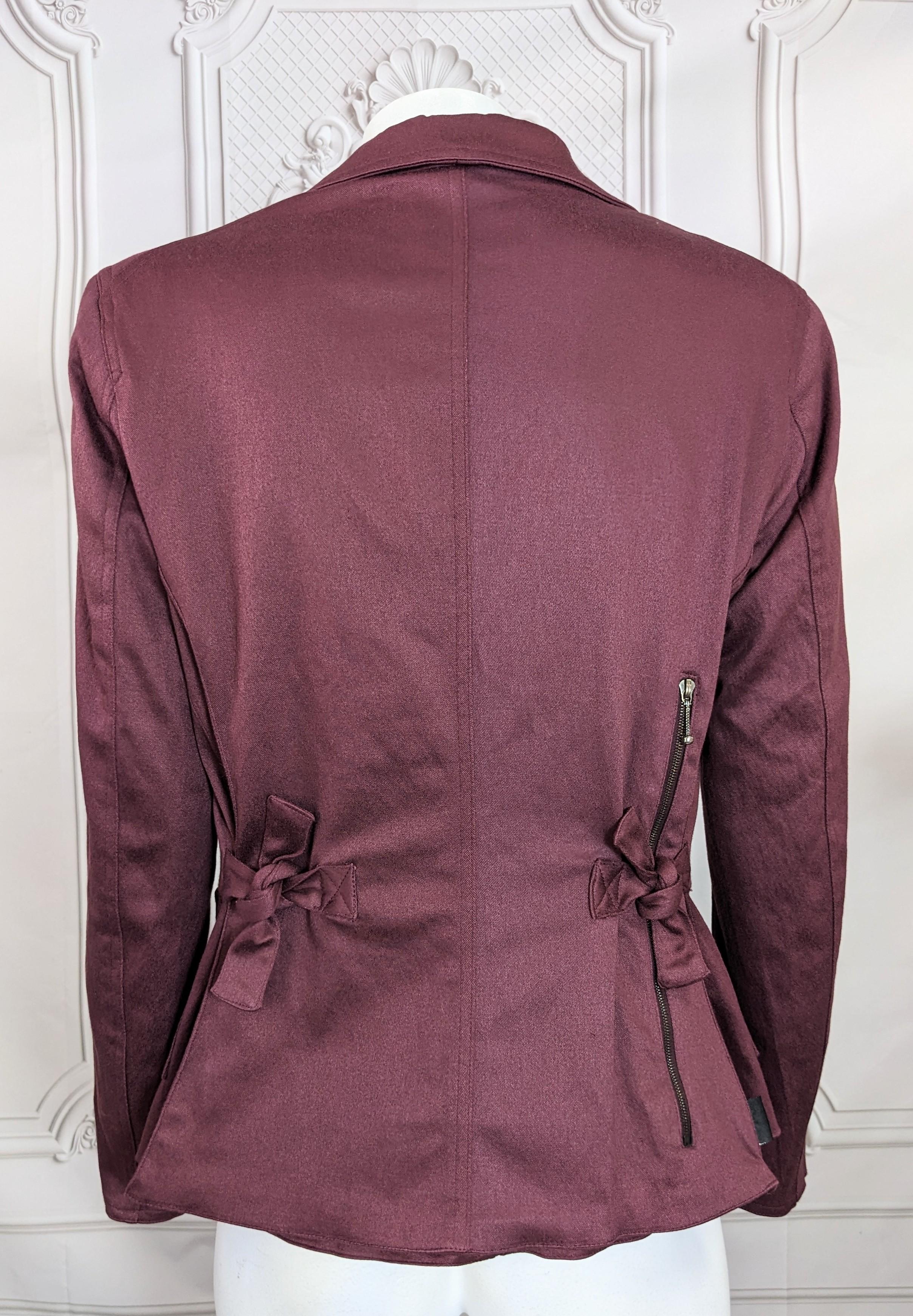 Rare Galliano Girl Bellow Bustle Back Cargo Pocket Blazer, 1991 For Sale 4