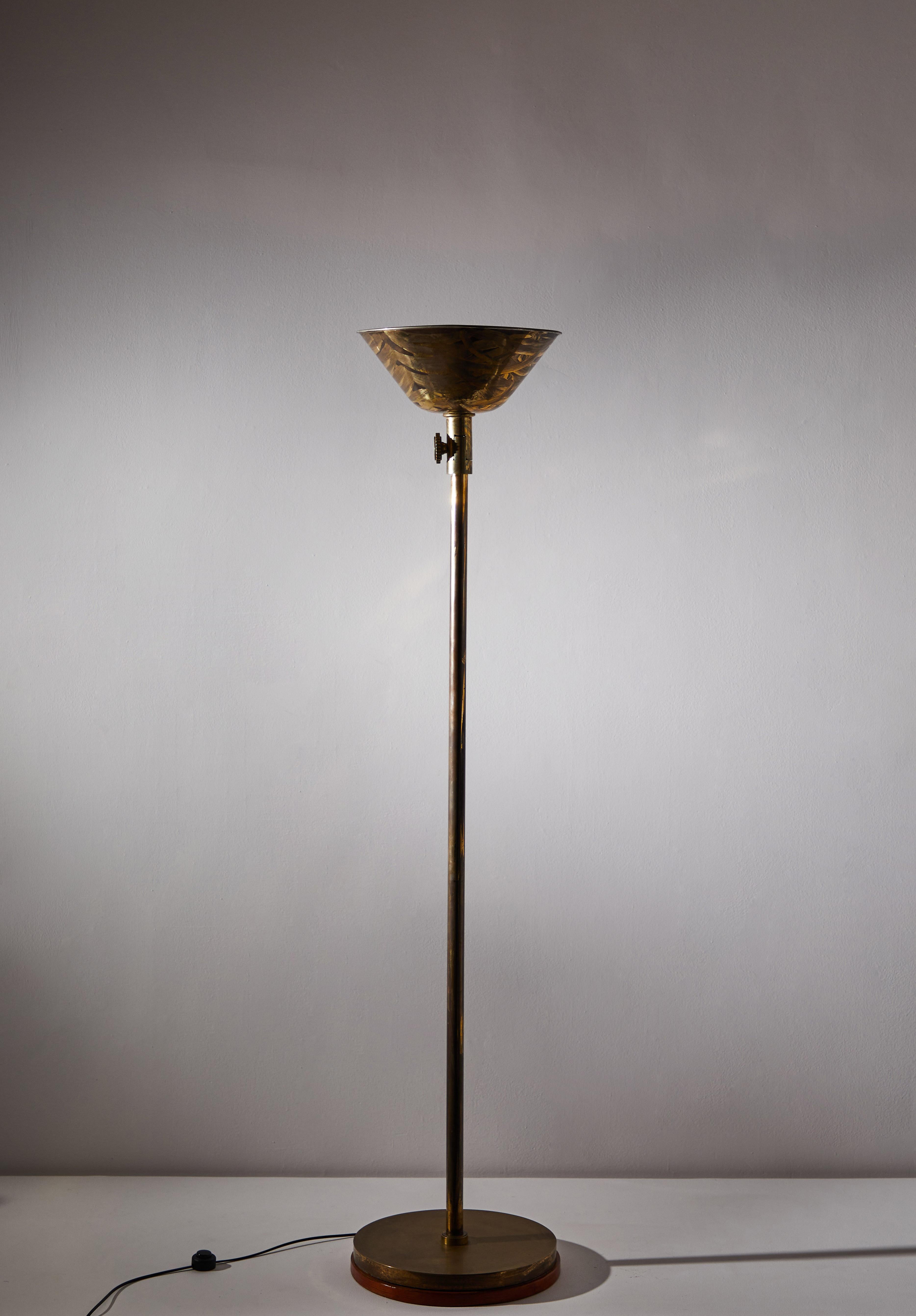 Brass Rare GATCPAC Floor Lamp by Josep Torres Clavé