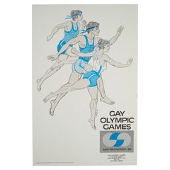 Seltenes Gay-Olympiaspiele-Poster ca. 1982