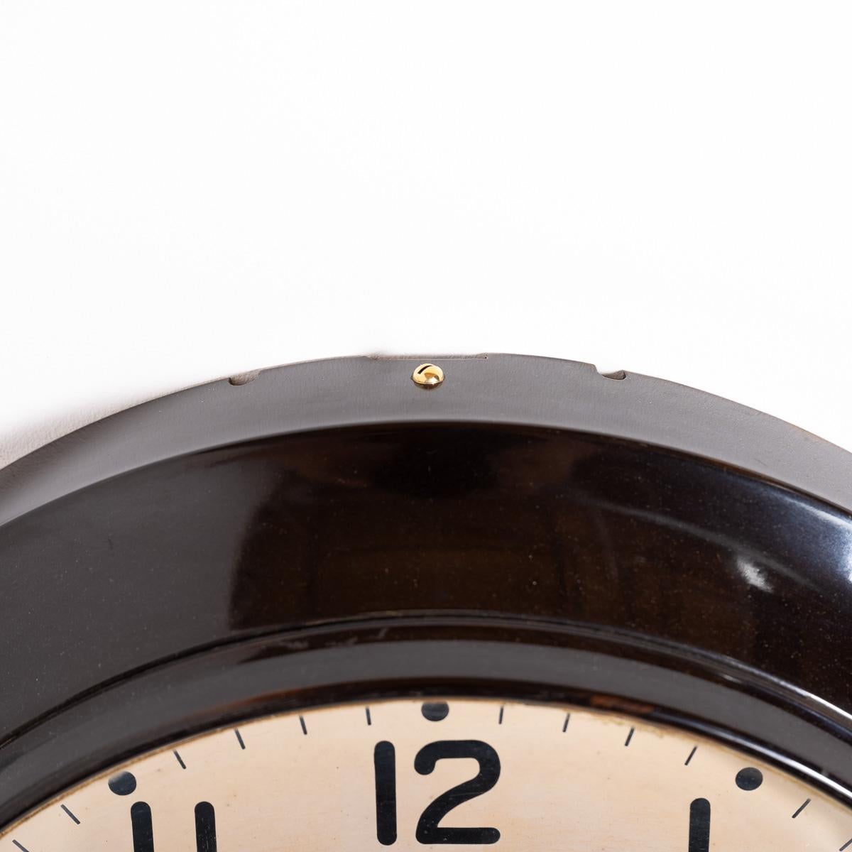 Rare Gents of Leicester 24 Hour Dial Bakelite Wall Clock 4