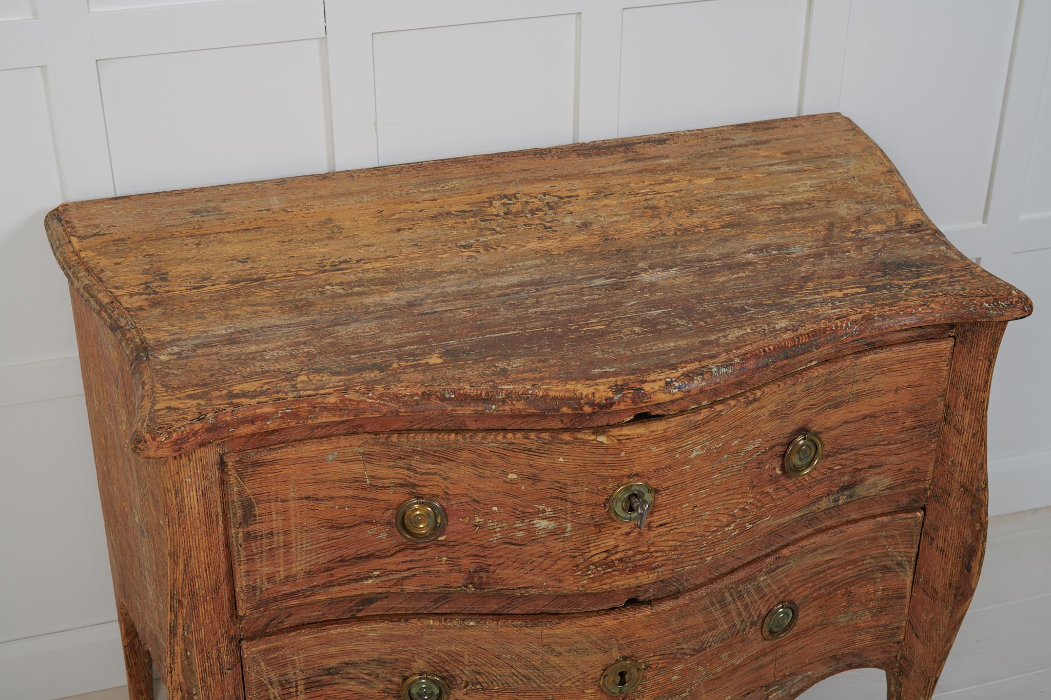 Rare Genuine Antique Swedish Rococo Chest of Drawers  For Sale 3