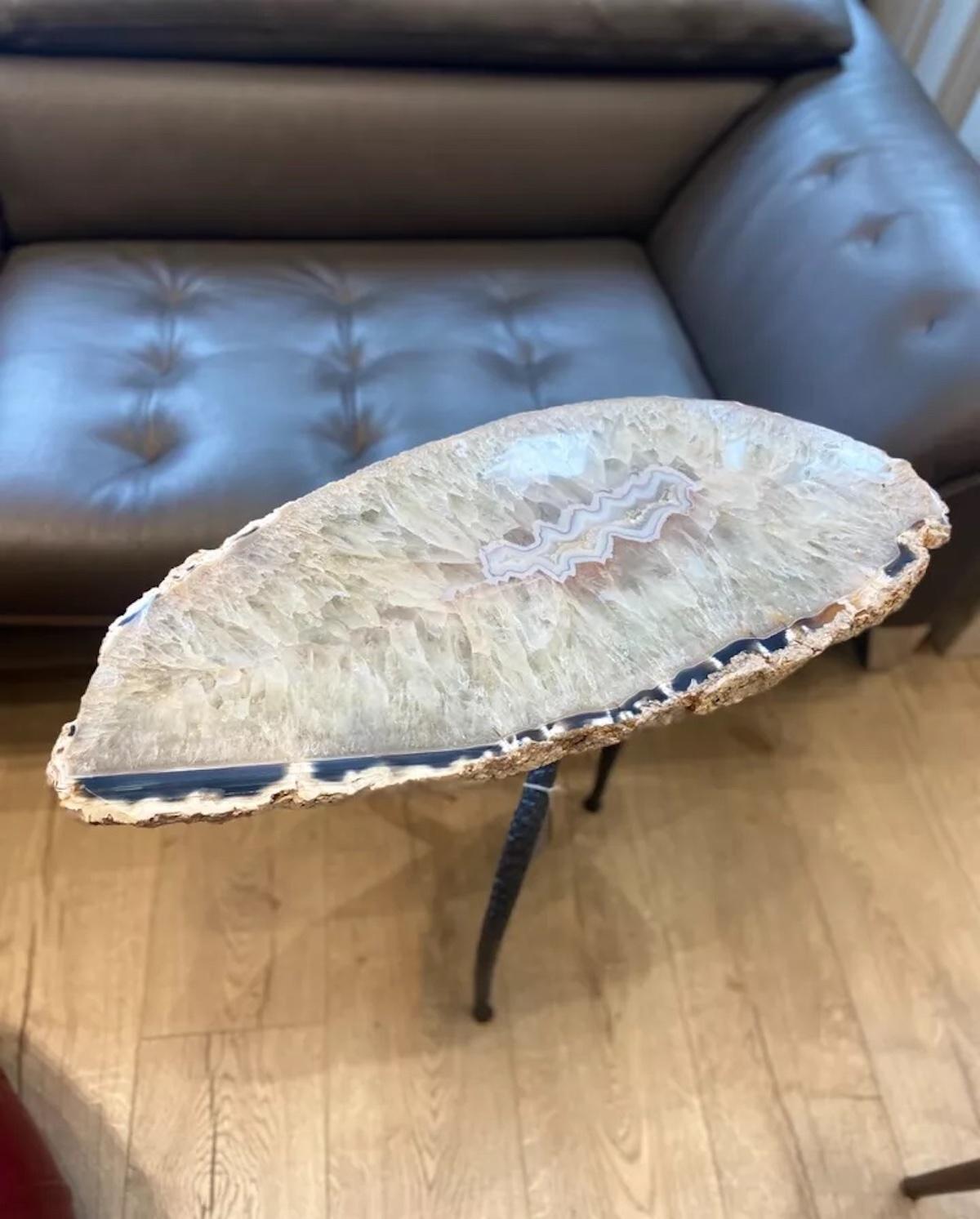 Rare Geode / Natural Crystal Bespoke Made Side Occasional Table 1