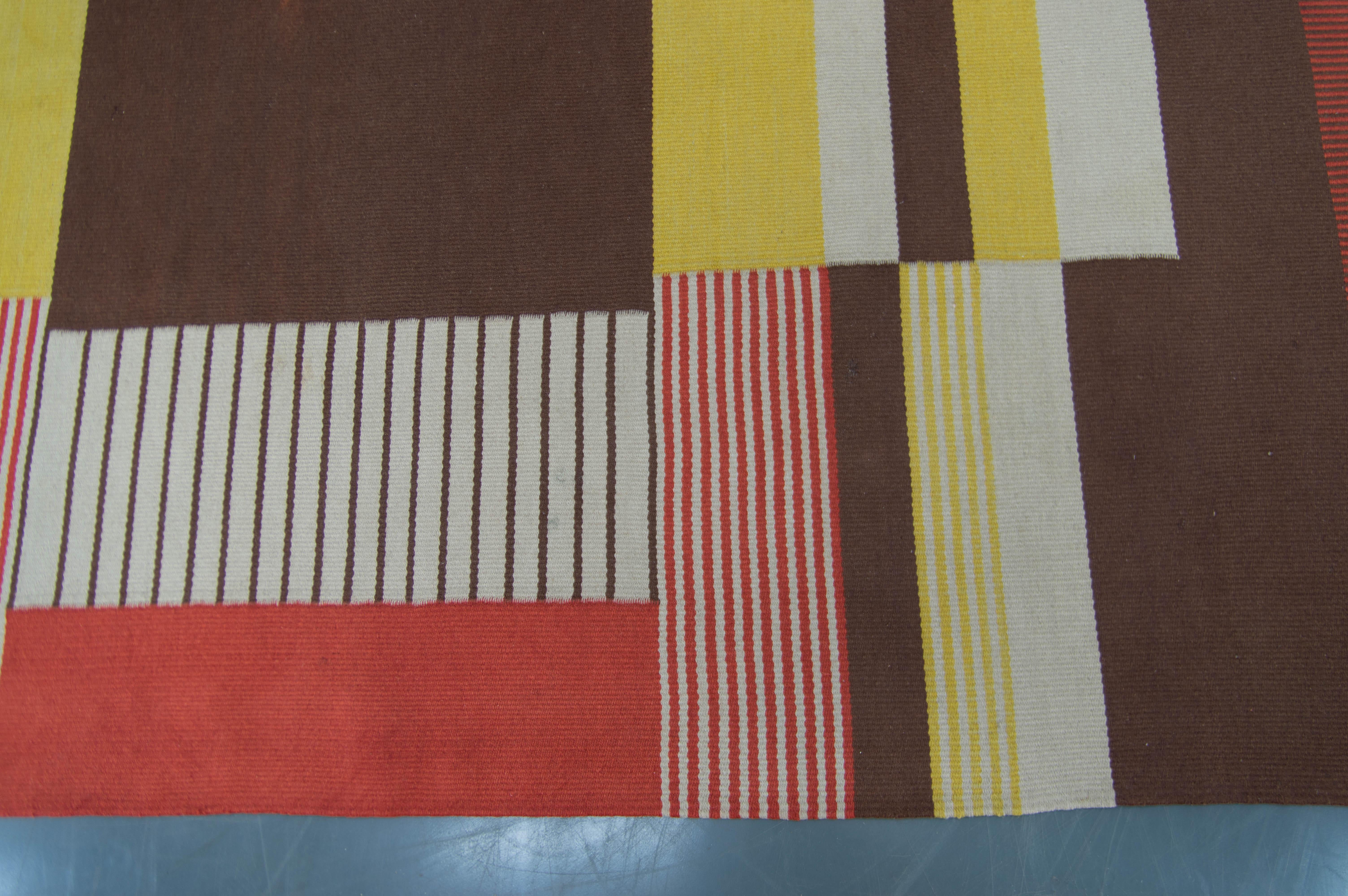 Seltener geometrischer Teppich von Antonin Kybal, 1948 im Zustand „Gut“ im Angebot in Praha, CZ