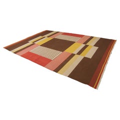 Rare Geometric Carpet by Antonin Kybal, 1948
