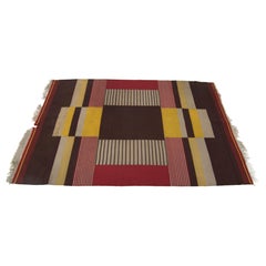 Rare Geometric Carpet by Antonin Kybal, 1948s
