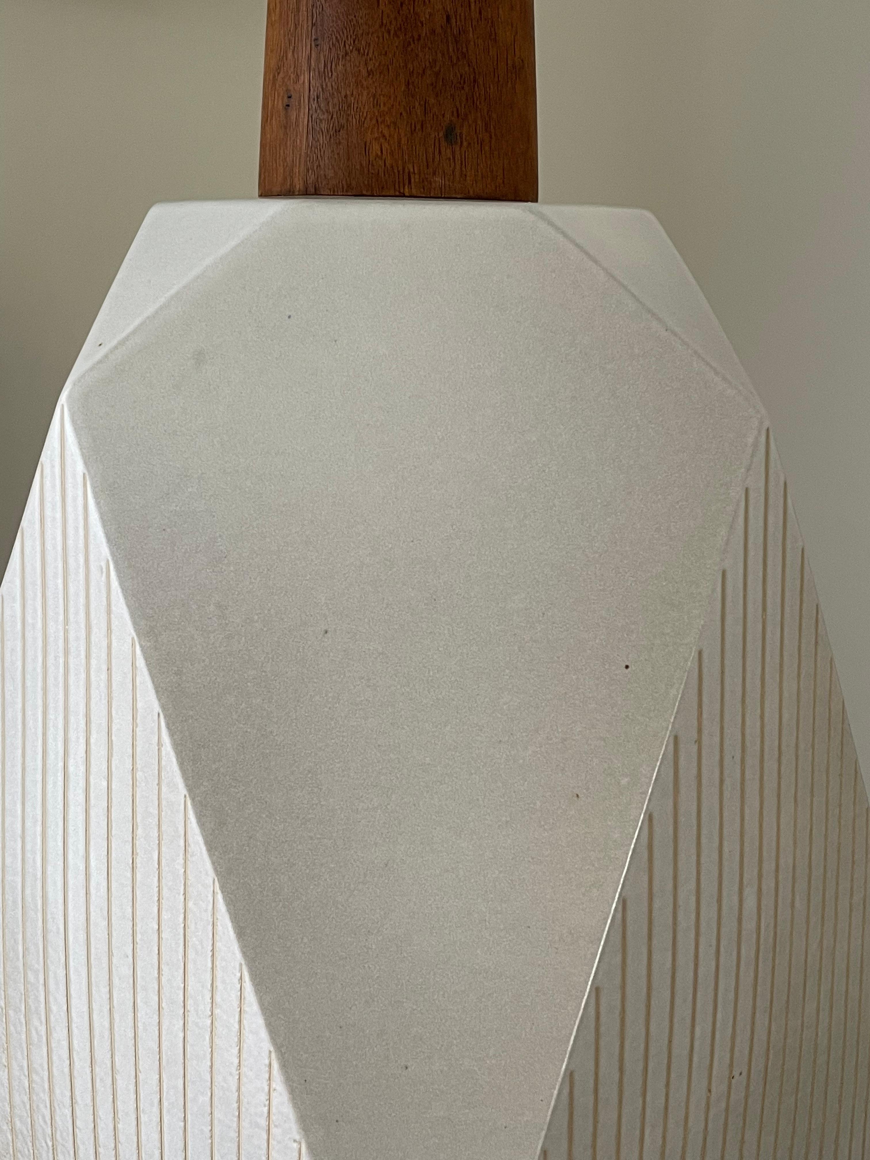 American Rare Geometric Martz Table Lamp by Jane and Gordon Martz For Sale