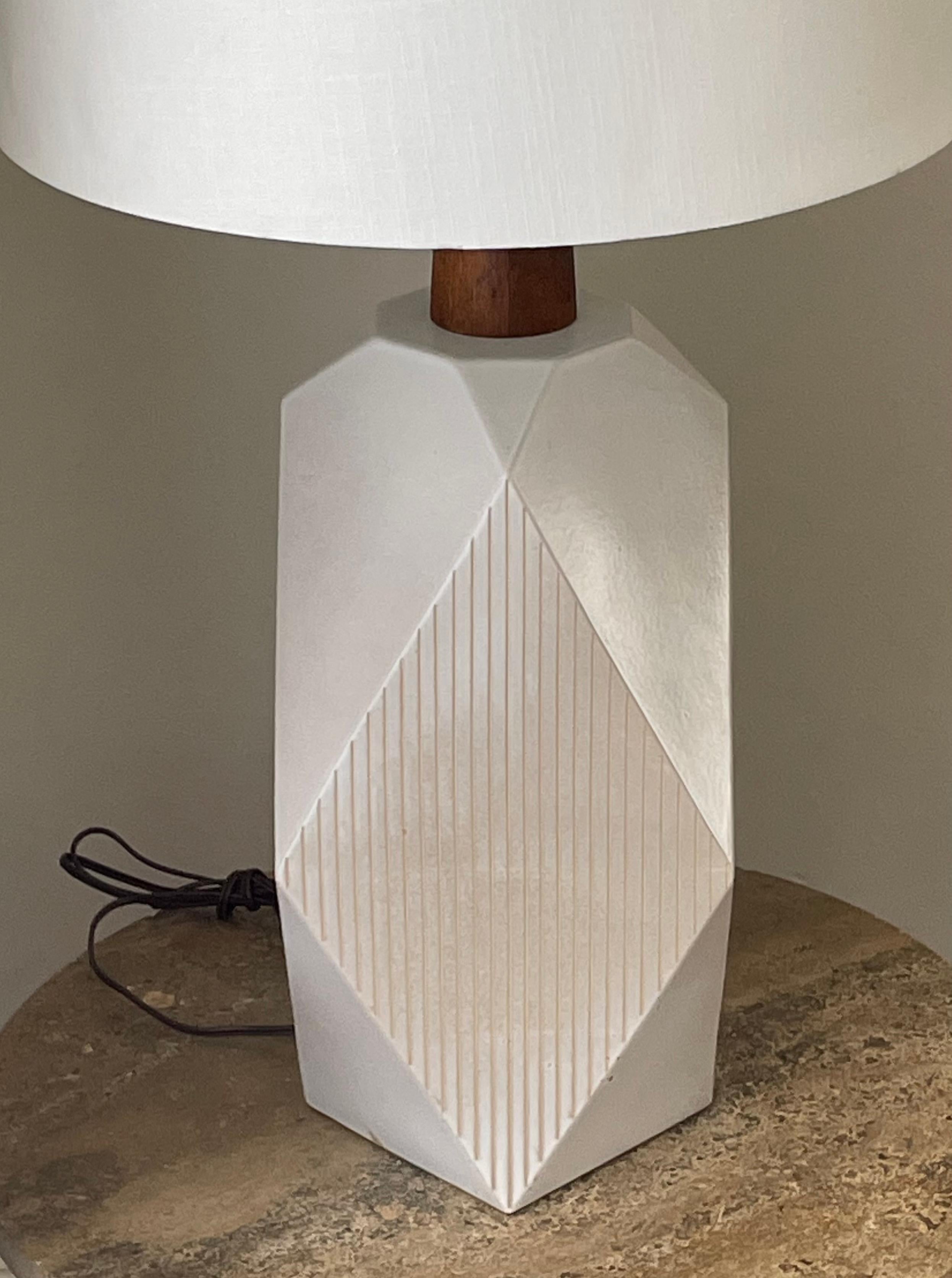 Ceramic Rare Geometric Martz Table Lamp by Jane and Gordon Martz For Sale