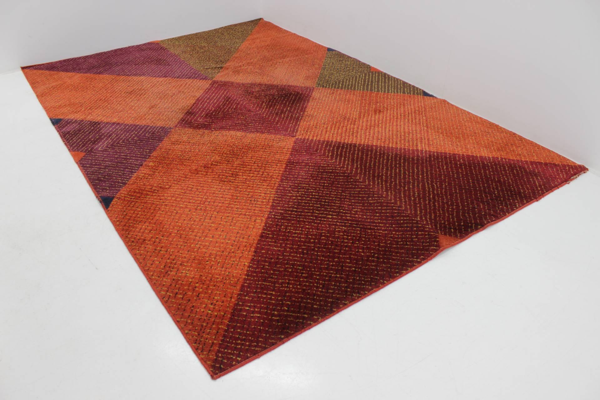 Mid-Century Modern Rare Geometric Modernist Carpet, 1960s