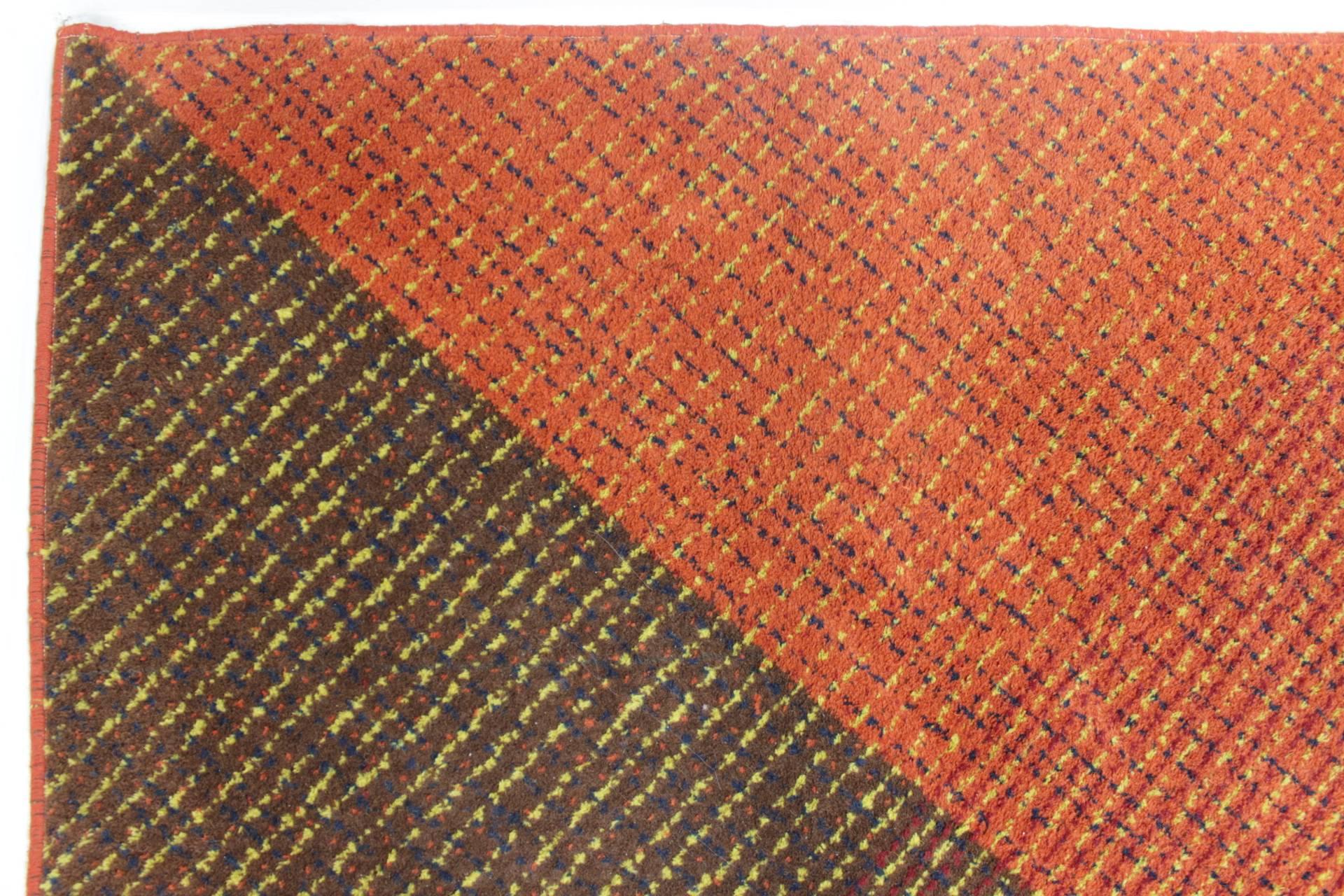Rare Geometric Modernist Carpet, 1960s In Good Condition In Praha, CZ