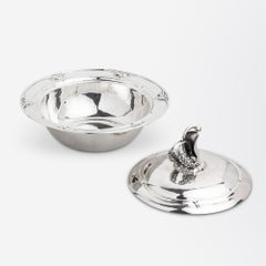 Rare Georg Jensen '228D' Lidded Vegetable Dish, Circa 1917