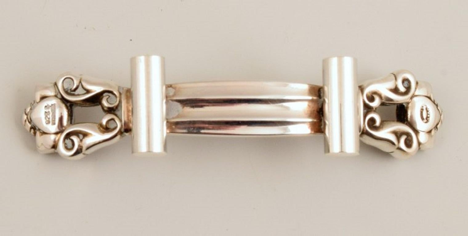 Art Deco Rare Georg Jensen Acorn Knife Rest in Sterling Silver
