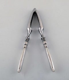 Rare Georg Jensen "Cactus" Nutcracker in Sterling Silver and Stainless Steel