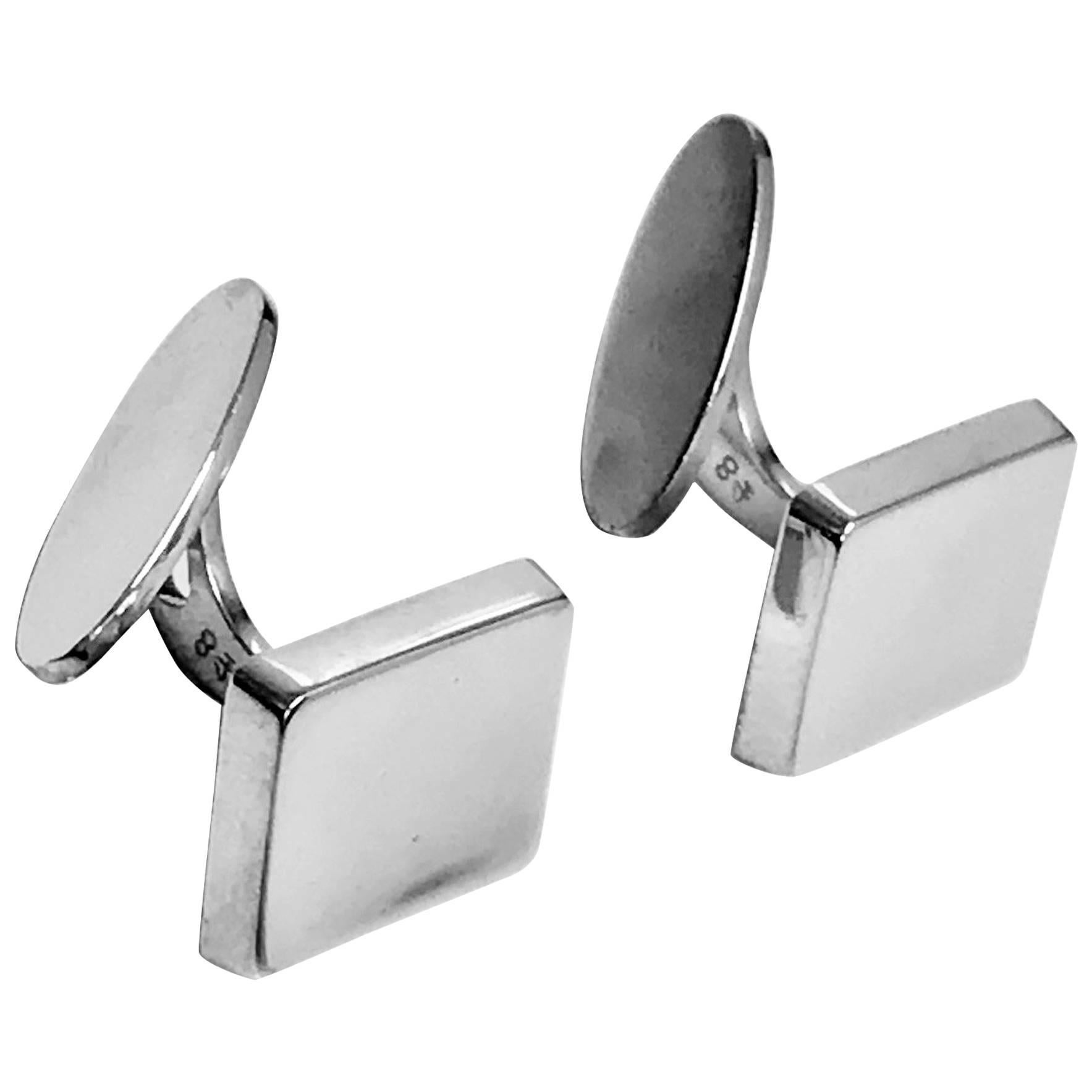 Rare Georg Jensen Flemming Eskildsen Sterling Cufflinks, circa 1960