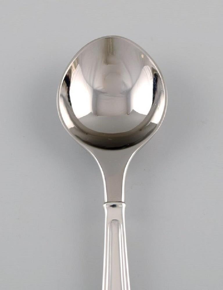 Scandinavian Modern Rare Georg Jensen Koppel Cutlery, Eight Sorbet Spoons in Sterling Silver